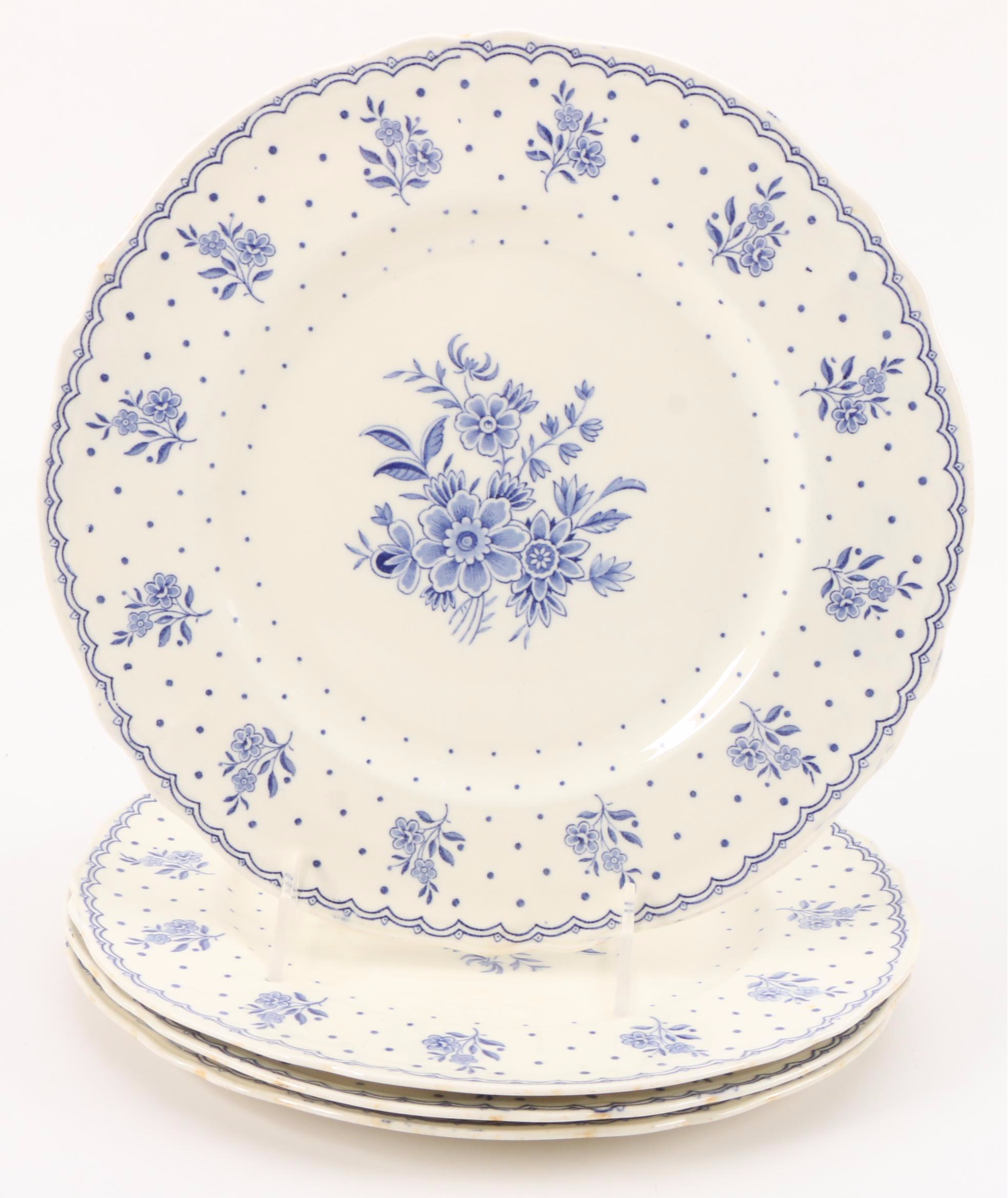 Grindley "Tewkesbury" Cream Petal Ceramic Dinnerware, Early to Mid-20th Century