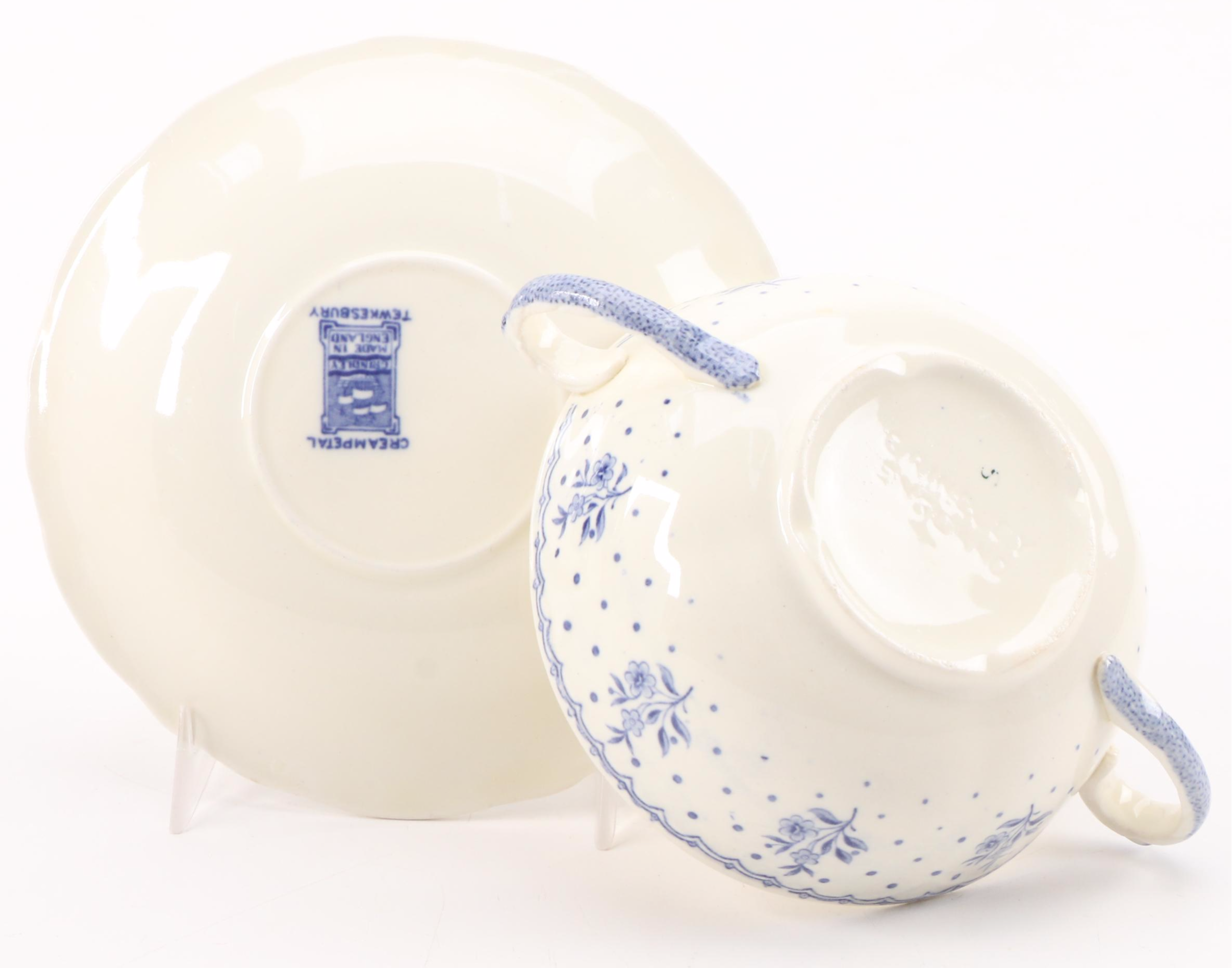 Grindley "Tewkesbury" Cream Petal Ceramic Dinnerware, Early to Mid-20th Century