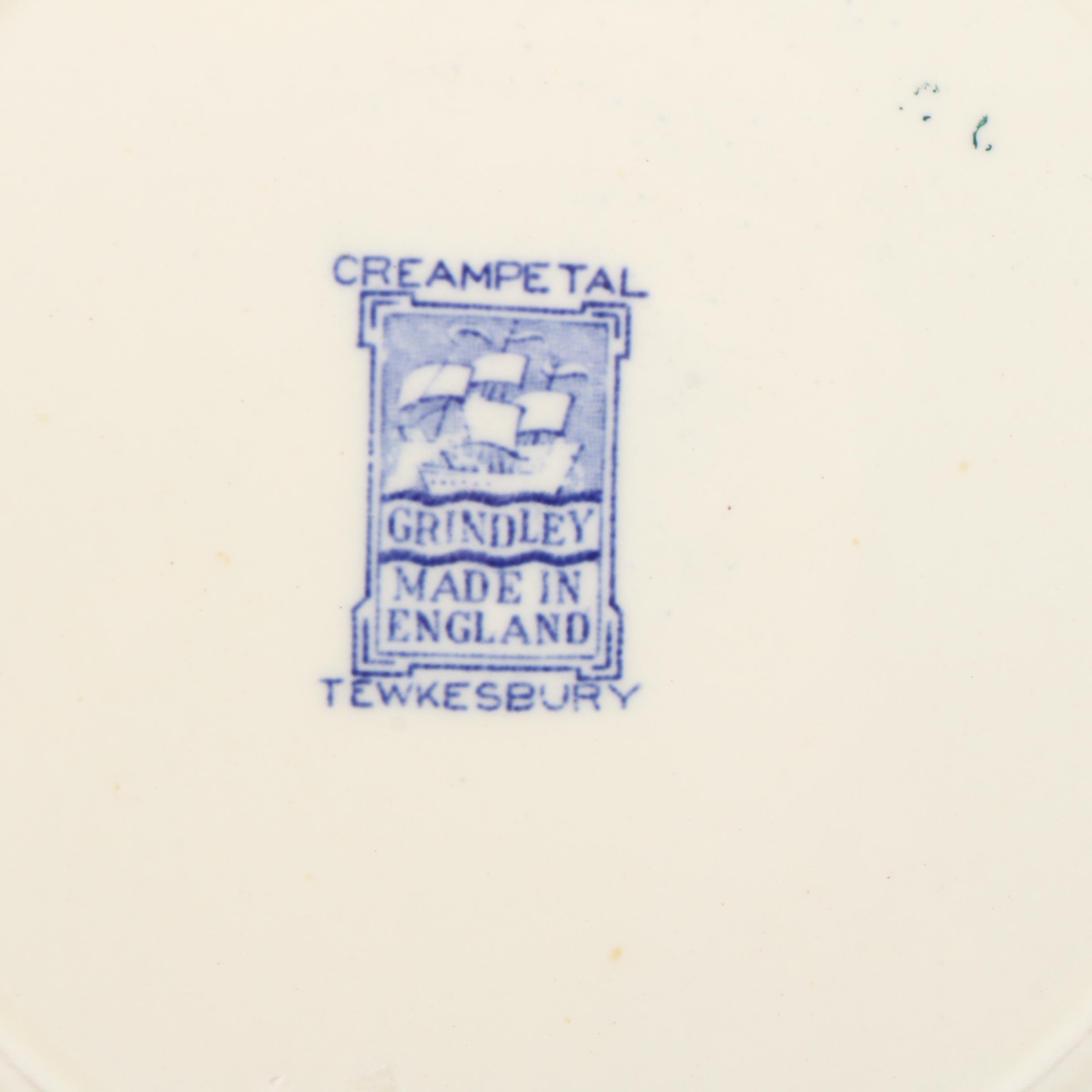 Grindley "Tewkesbury" Cream Petal Ceramic Dinnerware, Early to Mid-20th Century
