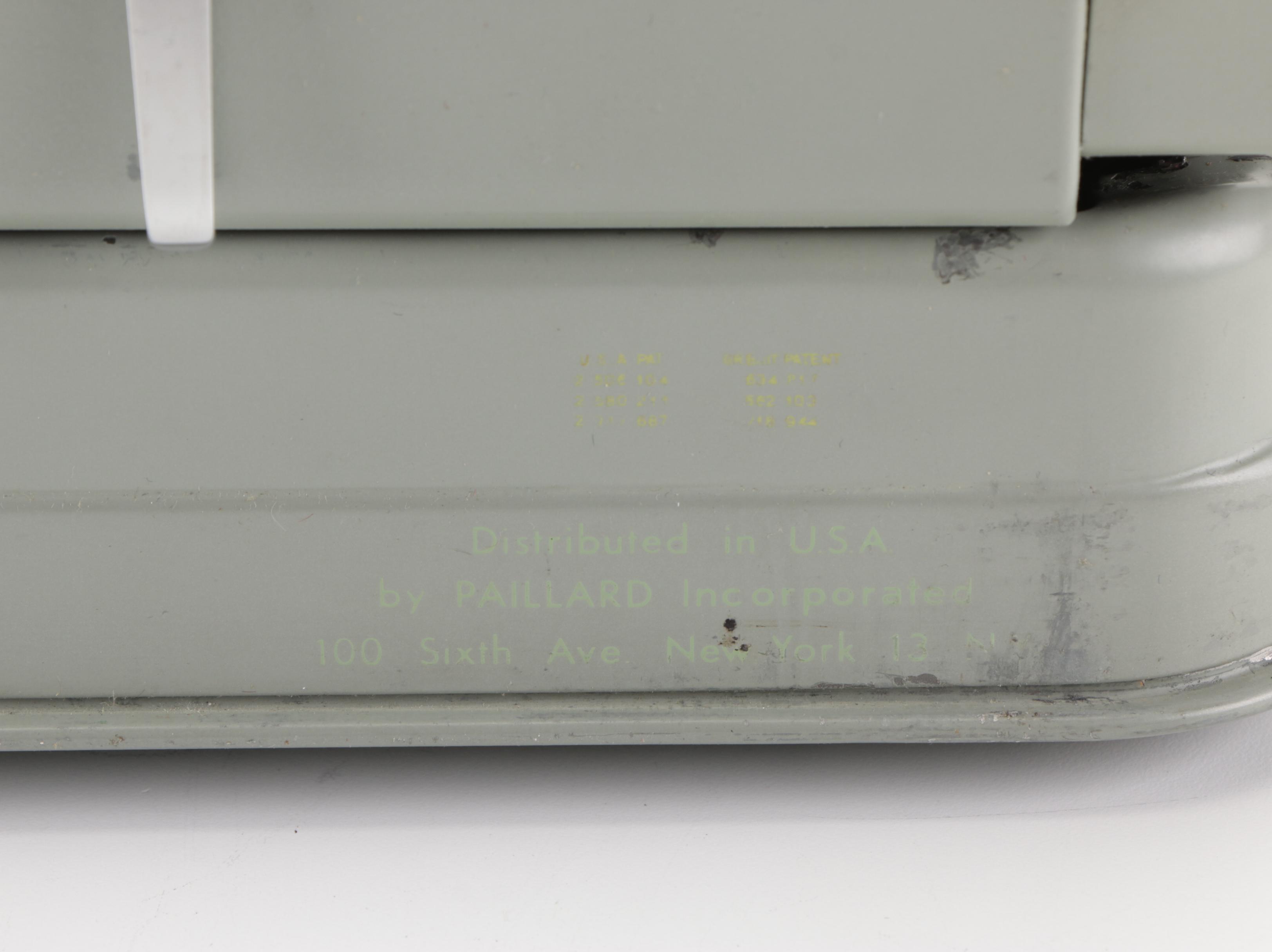 Paillard "Hermes 3000" Typewriter With Keys In Hebrew