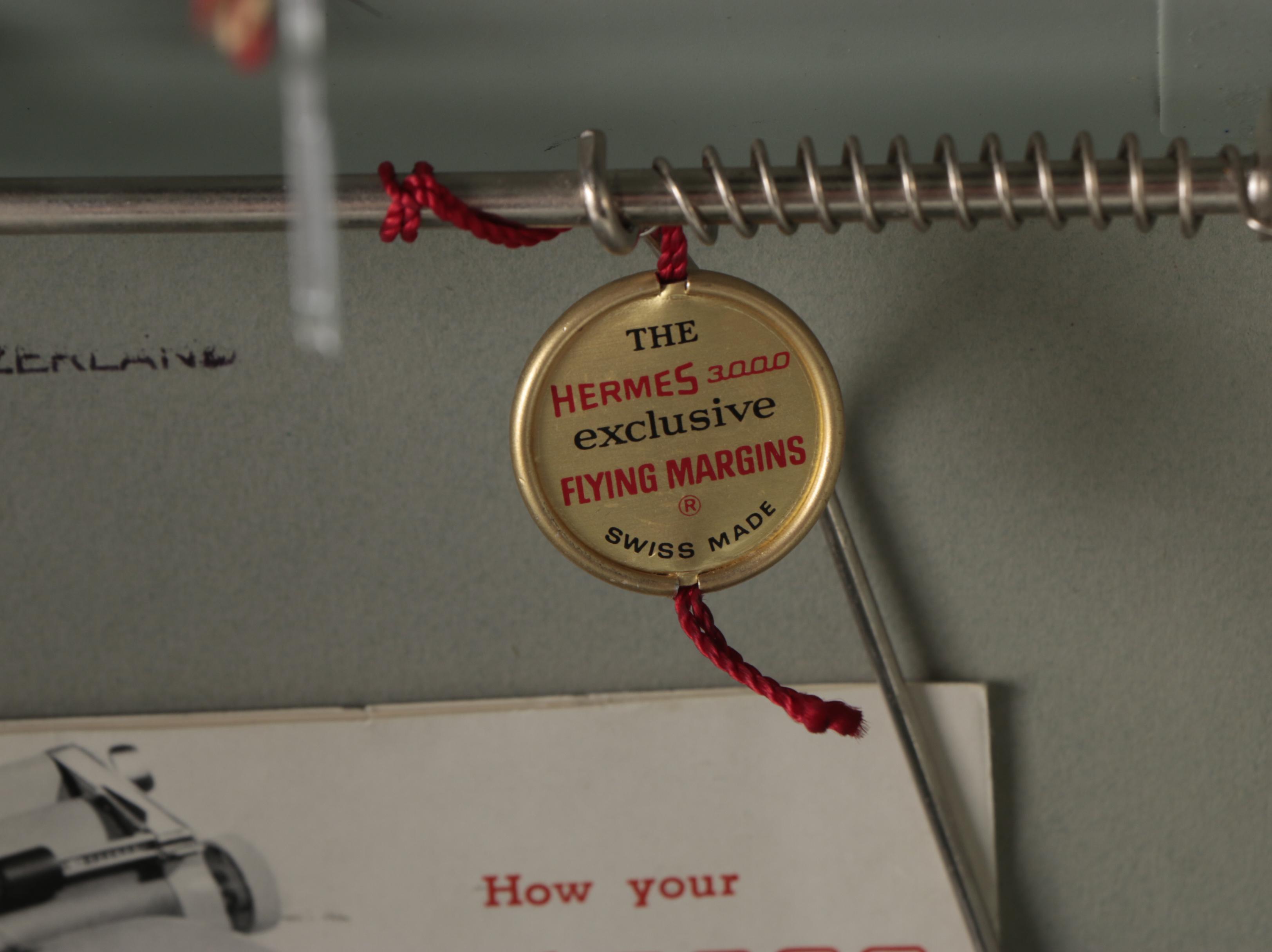 Paillard "Hermes 3000" Typewriter With Keys In Hebrew