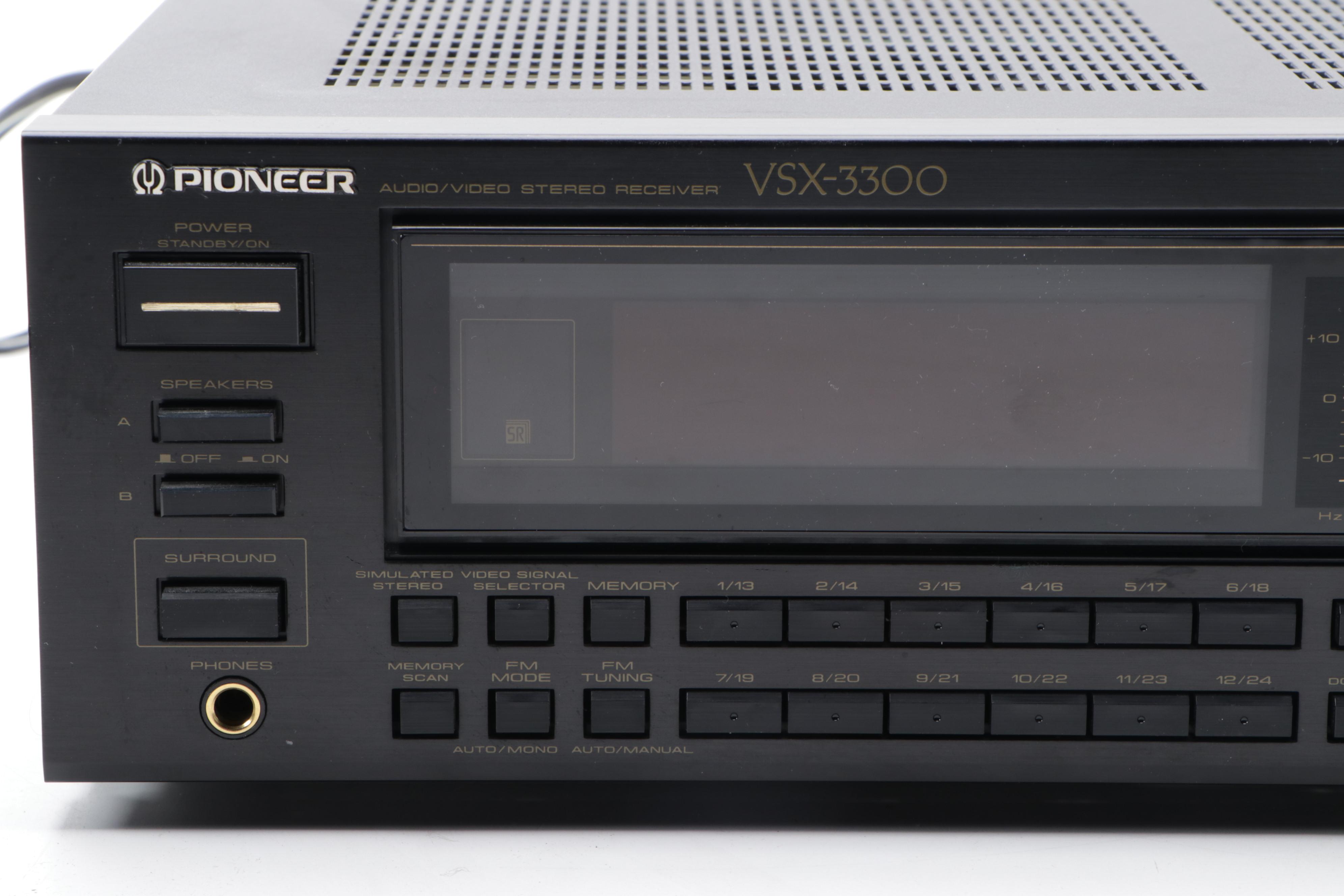 Pioneer Audio Video Stereo Receiver and Six-Disc CD Player, 1990s