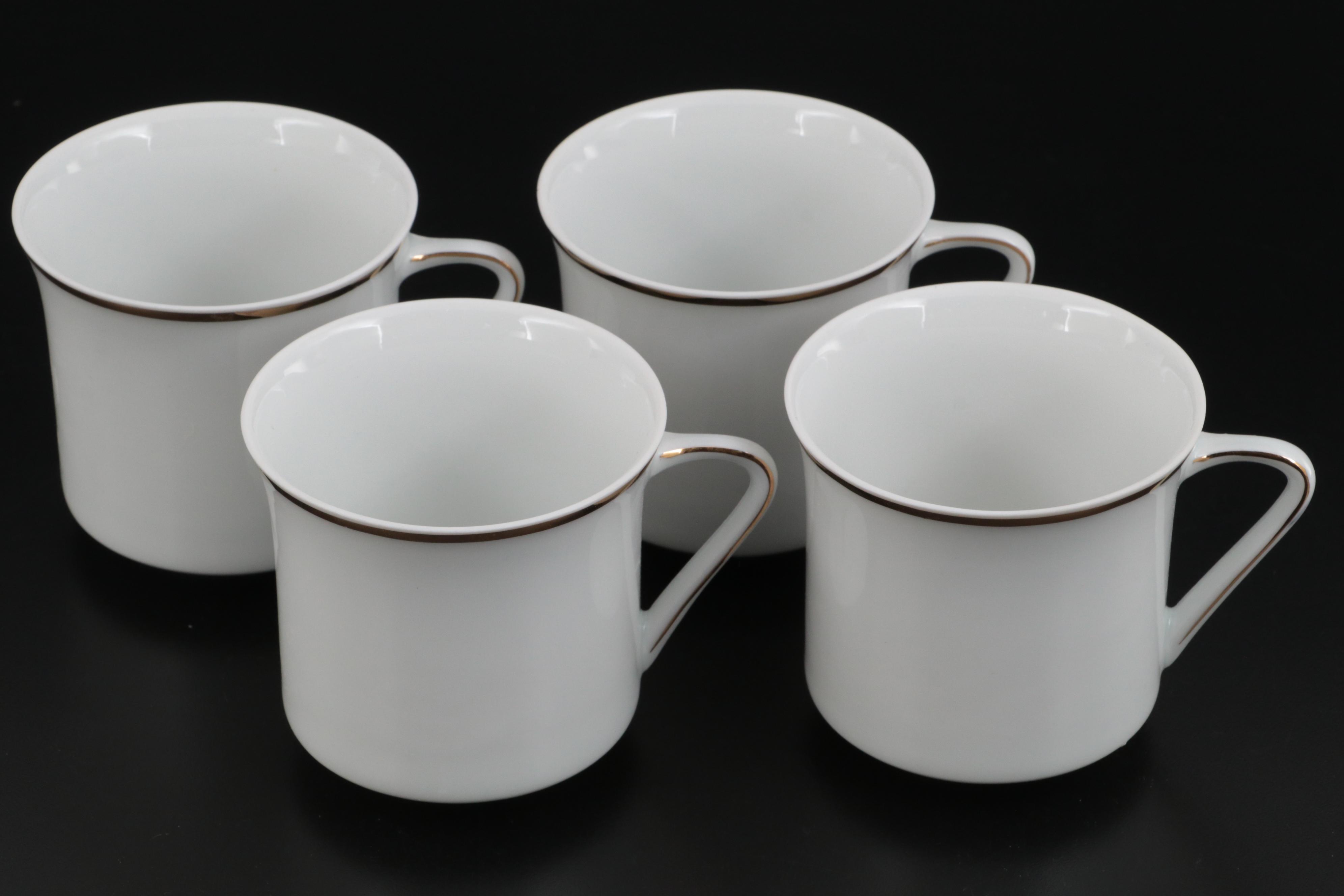 Johann Haviland "Golden Band" Porcelain Dinnerware, Mid to Late 20th Century