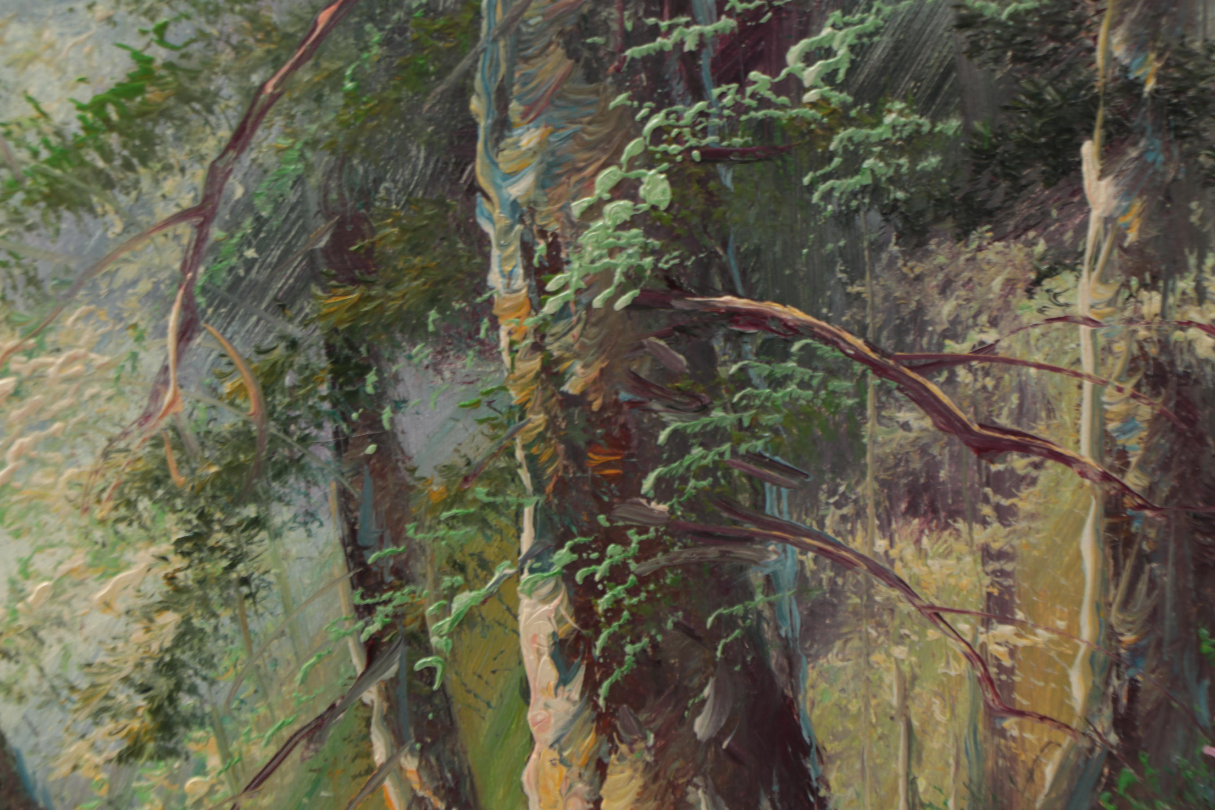 Landscape Oil Painting of Forest Scene