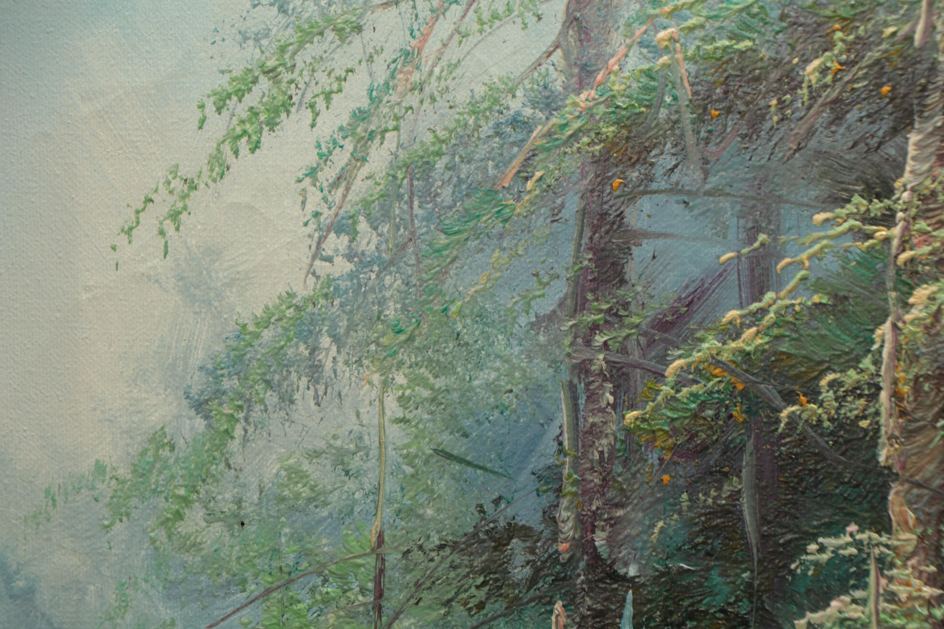 Landscape Oil Painting of Forest Scene