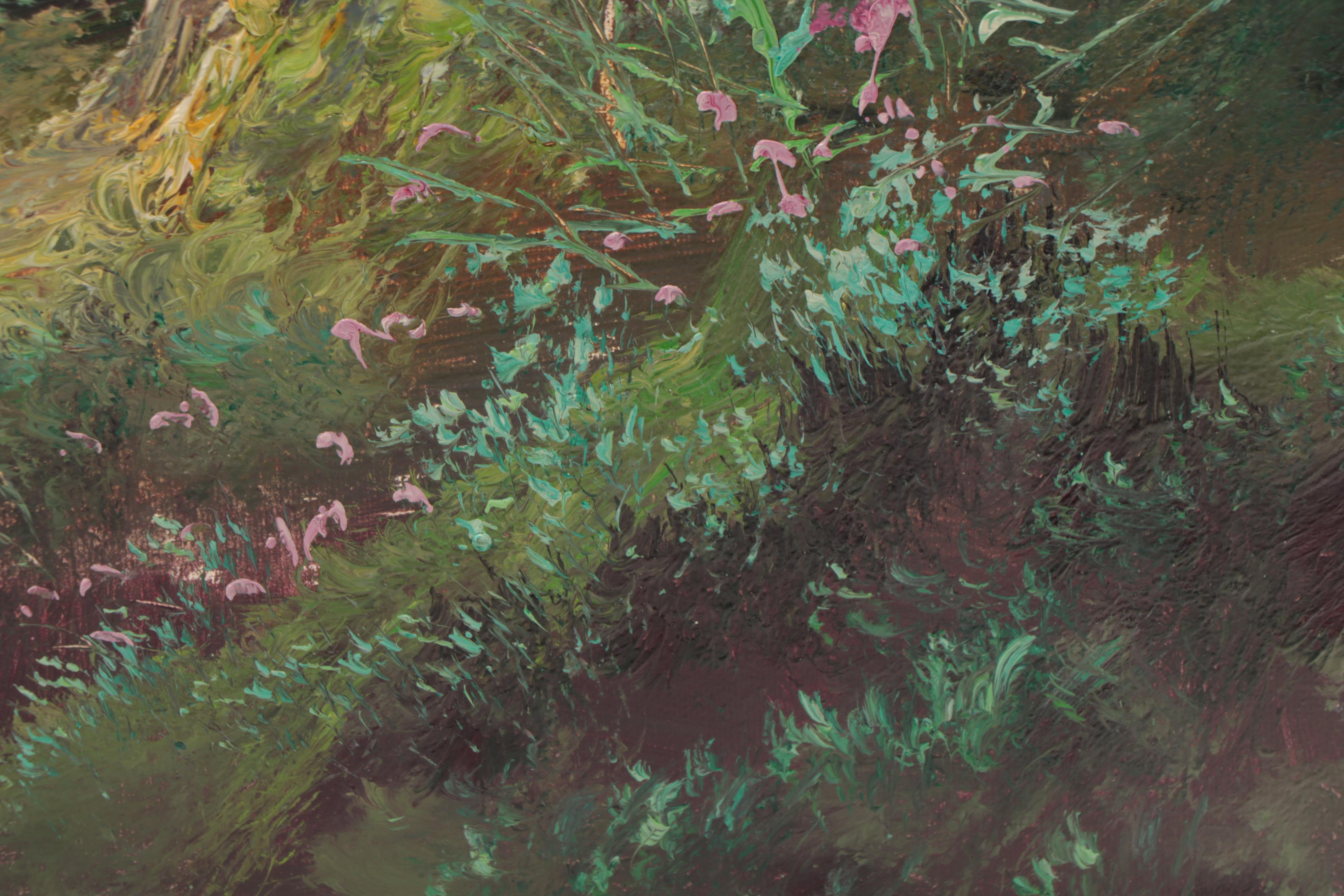 Landscape Oil Painting of Forest Scene