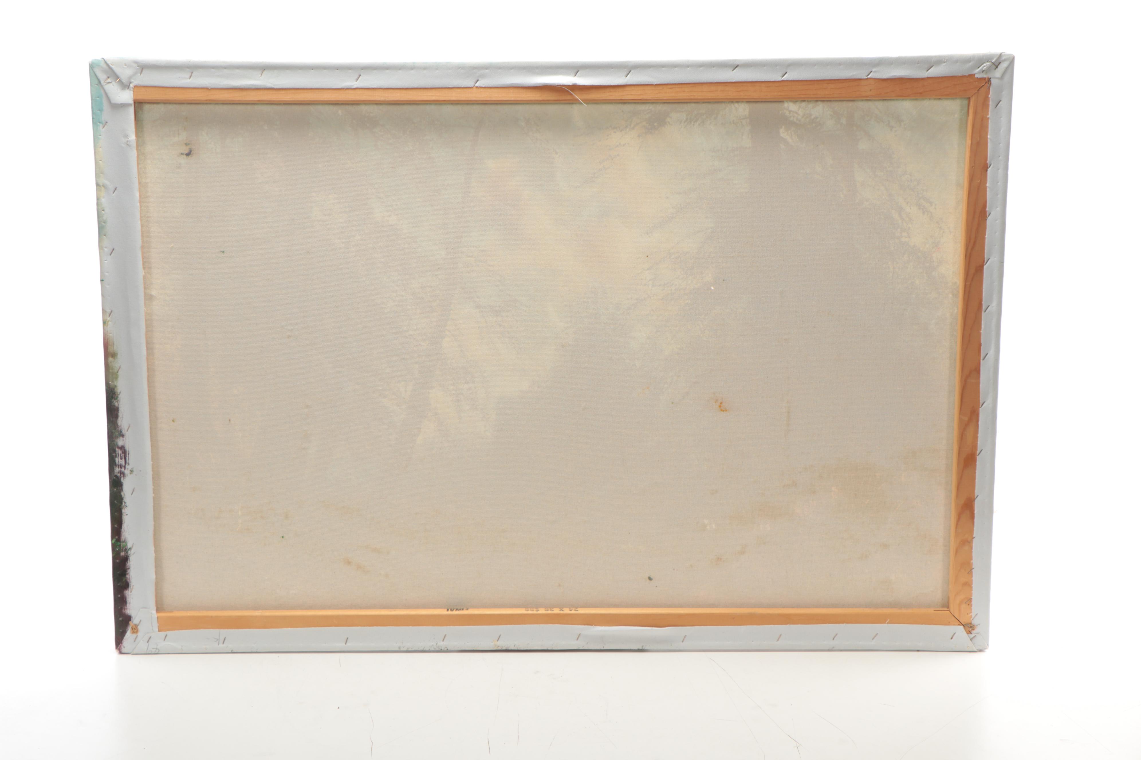 Landscape Oil Painting of Forest Scene