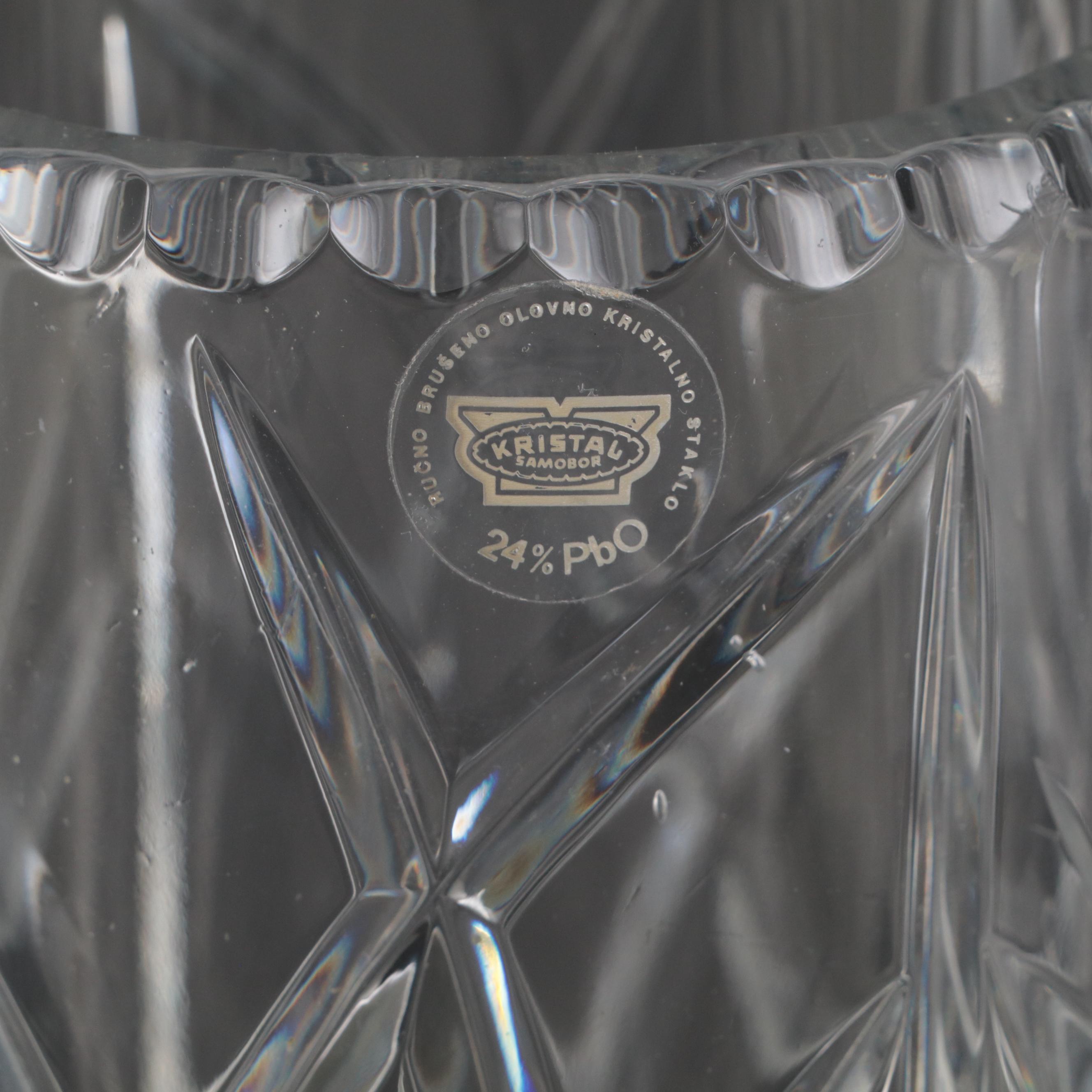 Kristal Samobor Crystal Vases
