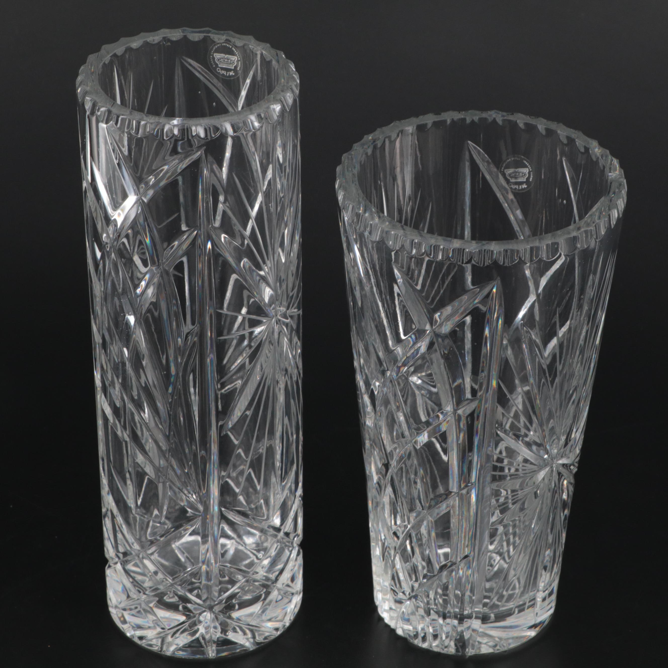 Kristal Samobor Crystal Vases