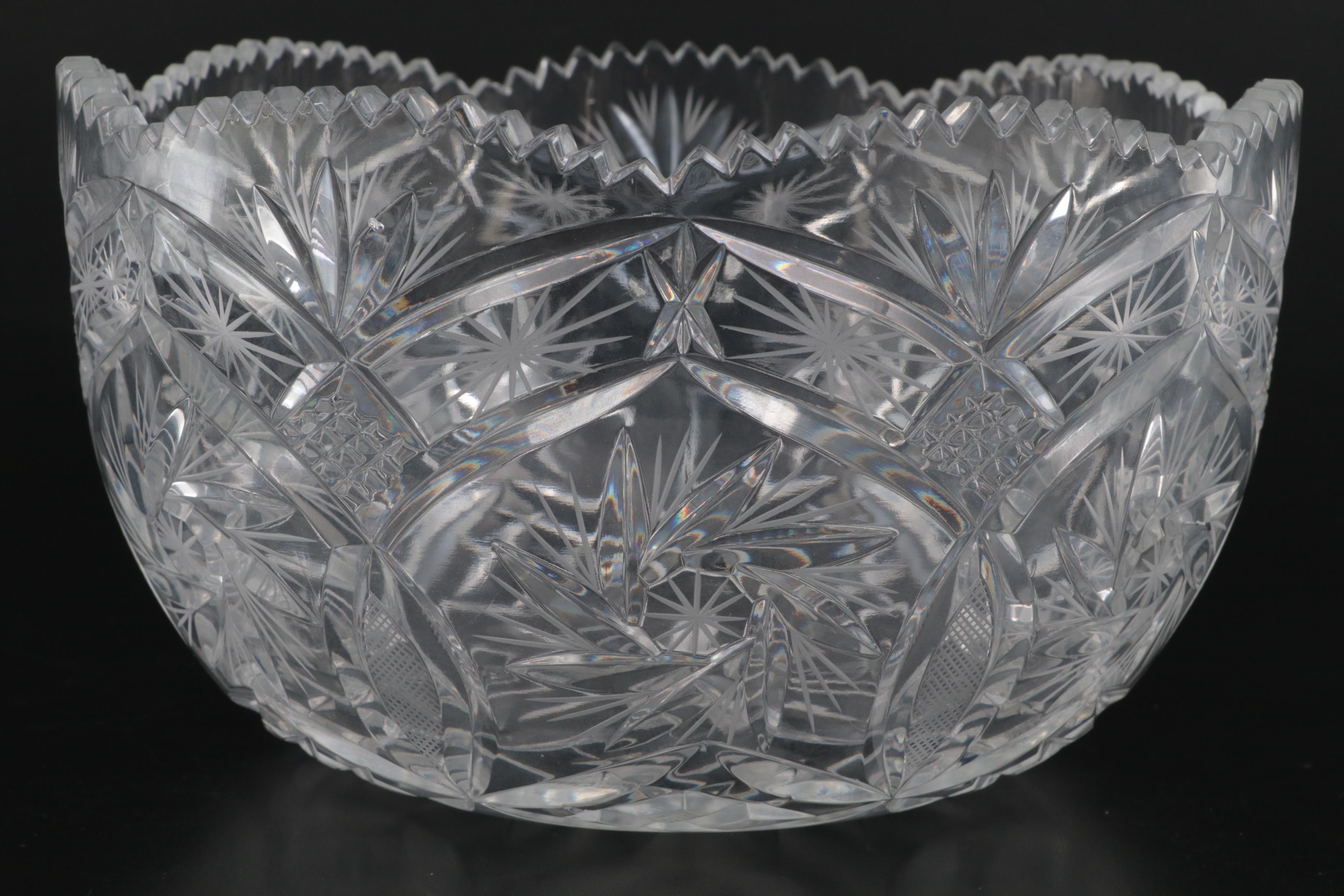 Irena Polish Crystal Vase and Other Cut Glass Décor