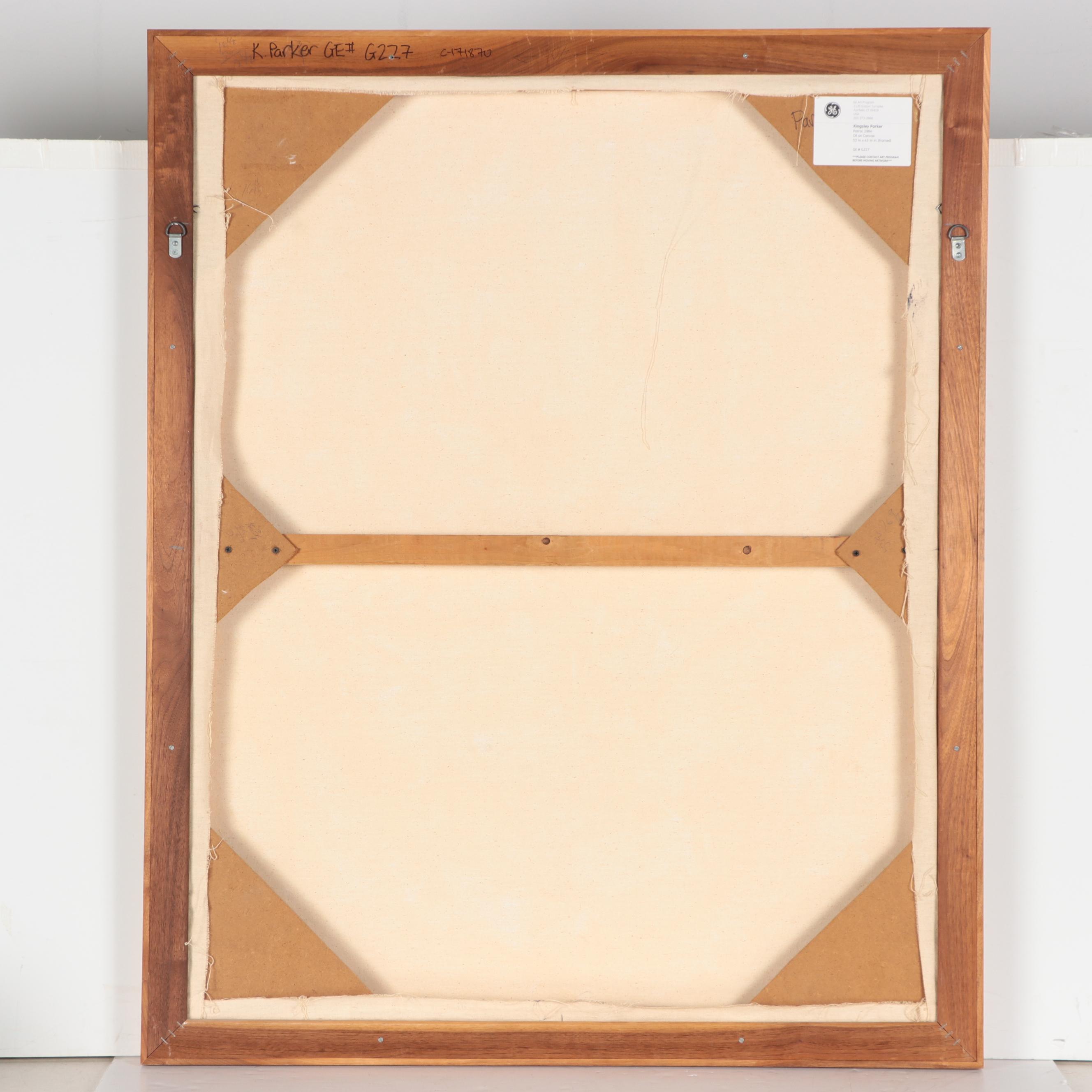 Kingsley Parker Oil Painting "Patrol," 1984