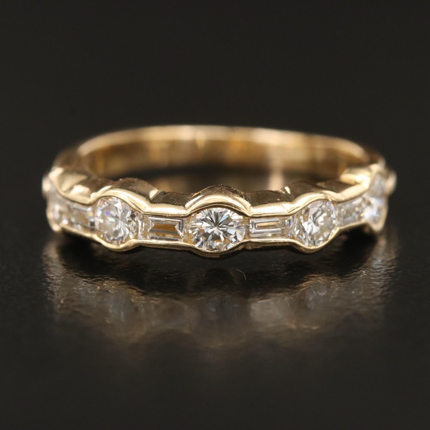 18K 0.72 CTW Diamond Ring