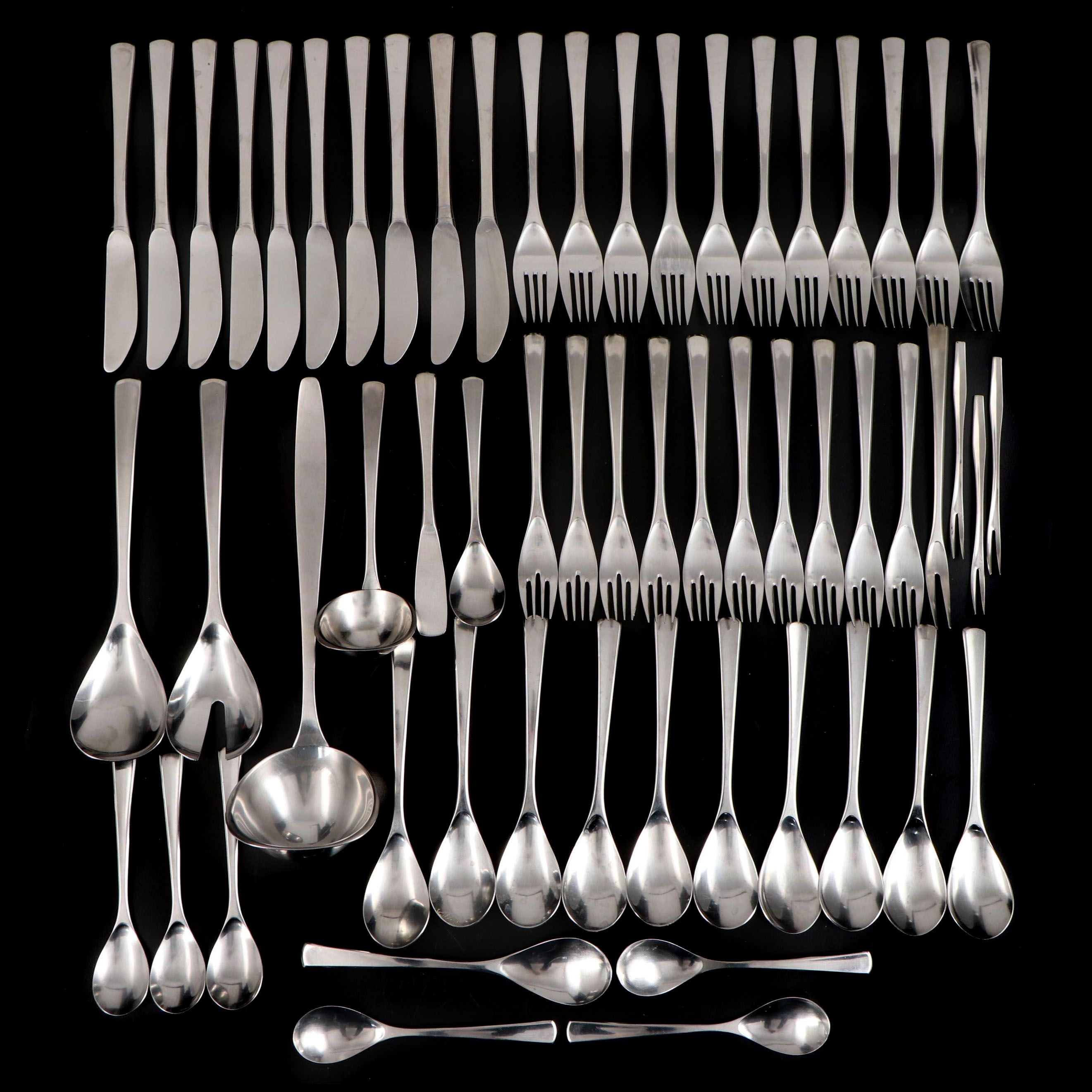 WMF Cromargan "Manaos-Bistro" Stainless Steel Flatware, 1995–2019