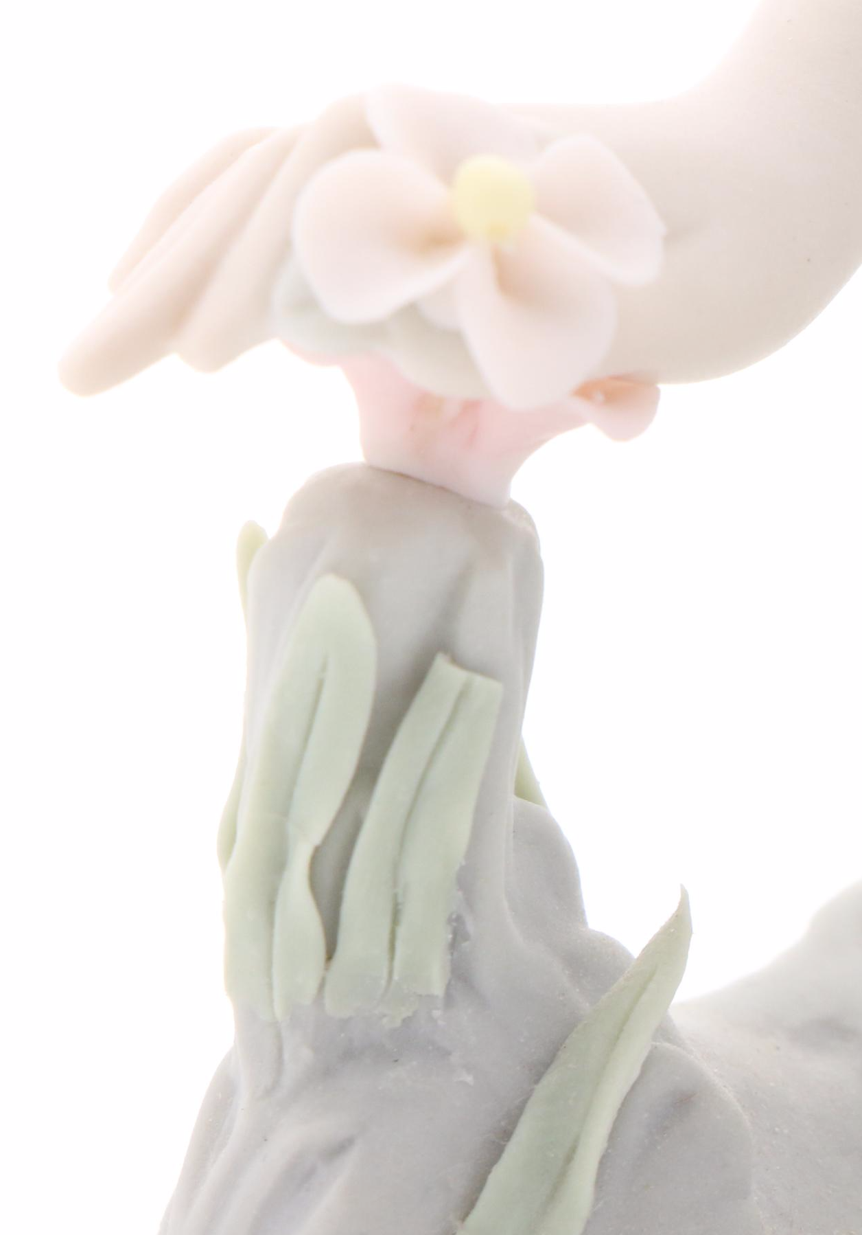 Lladró "Girl Gathering Flowers" and Lladró Style "Lupita" Porcelain Figurines