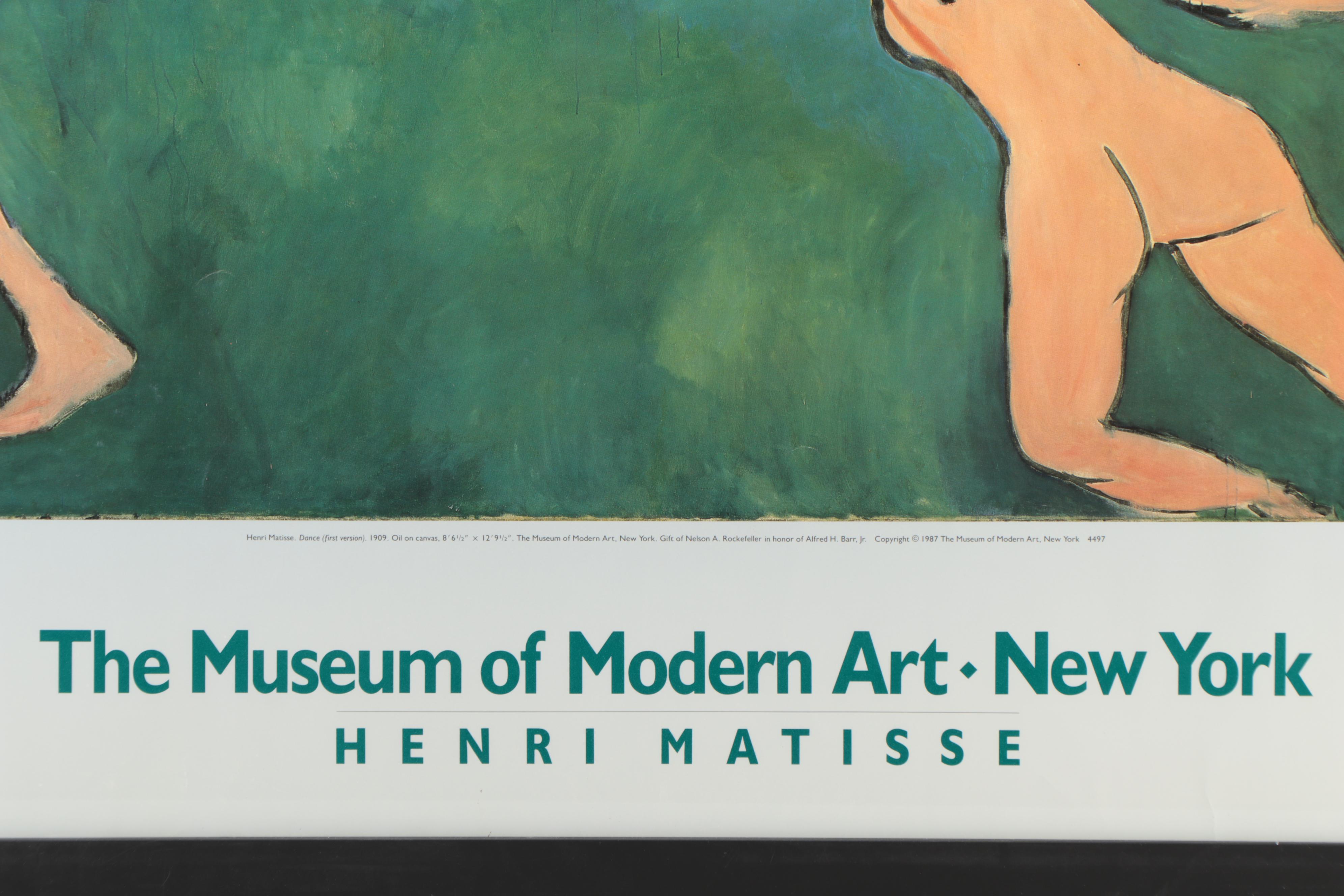 MOMA Poster After Henri Matisse "Dance," 1987
