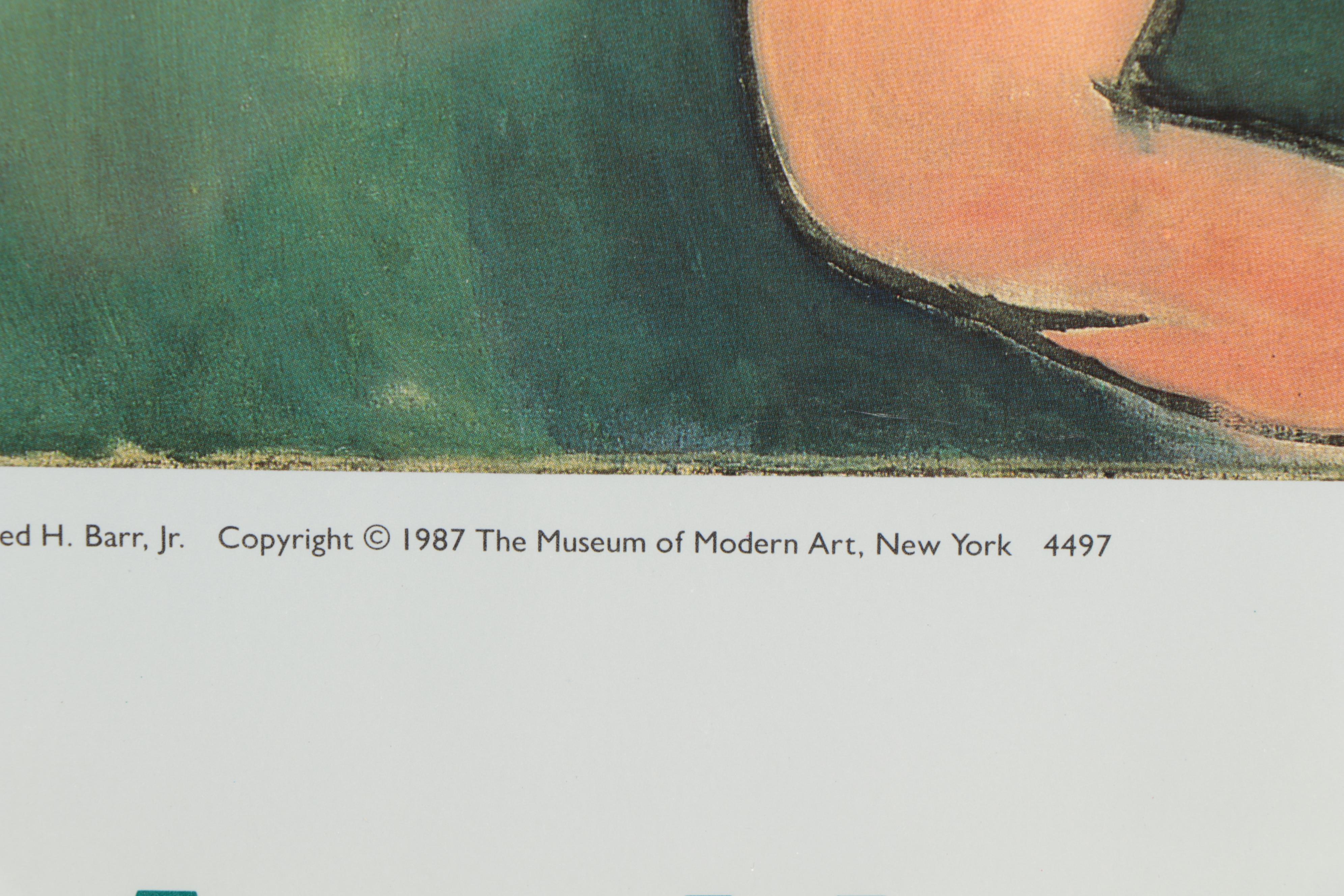 MOMA Poster After Henri Matisse "Dance," 1987