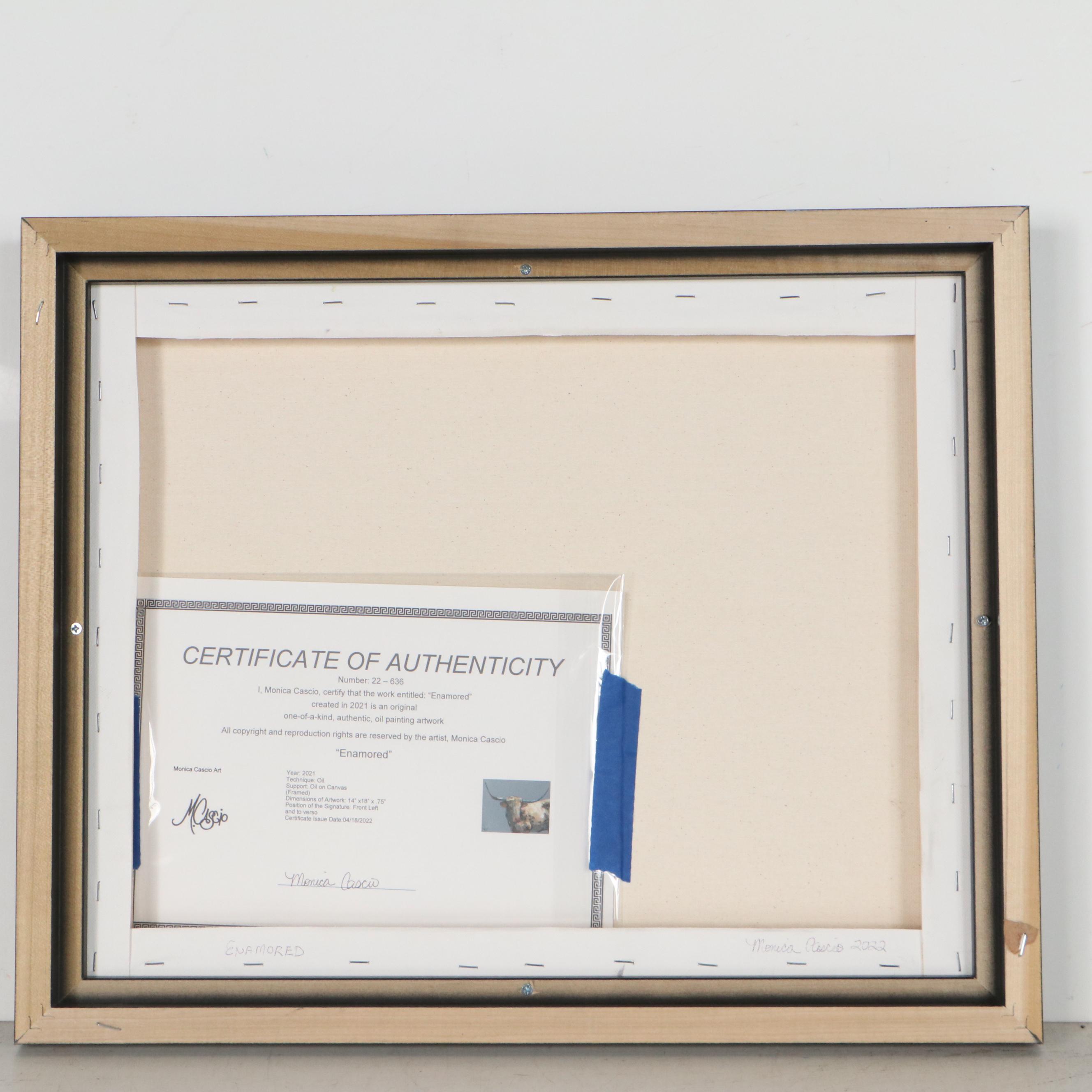 Monica Cascio Oil Painting "Enamored," 2022