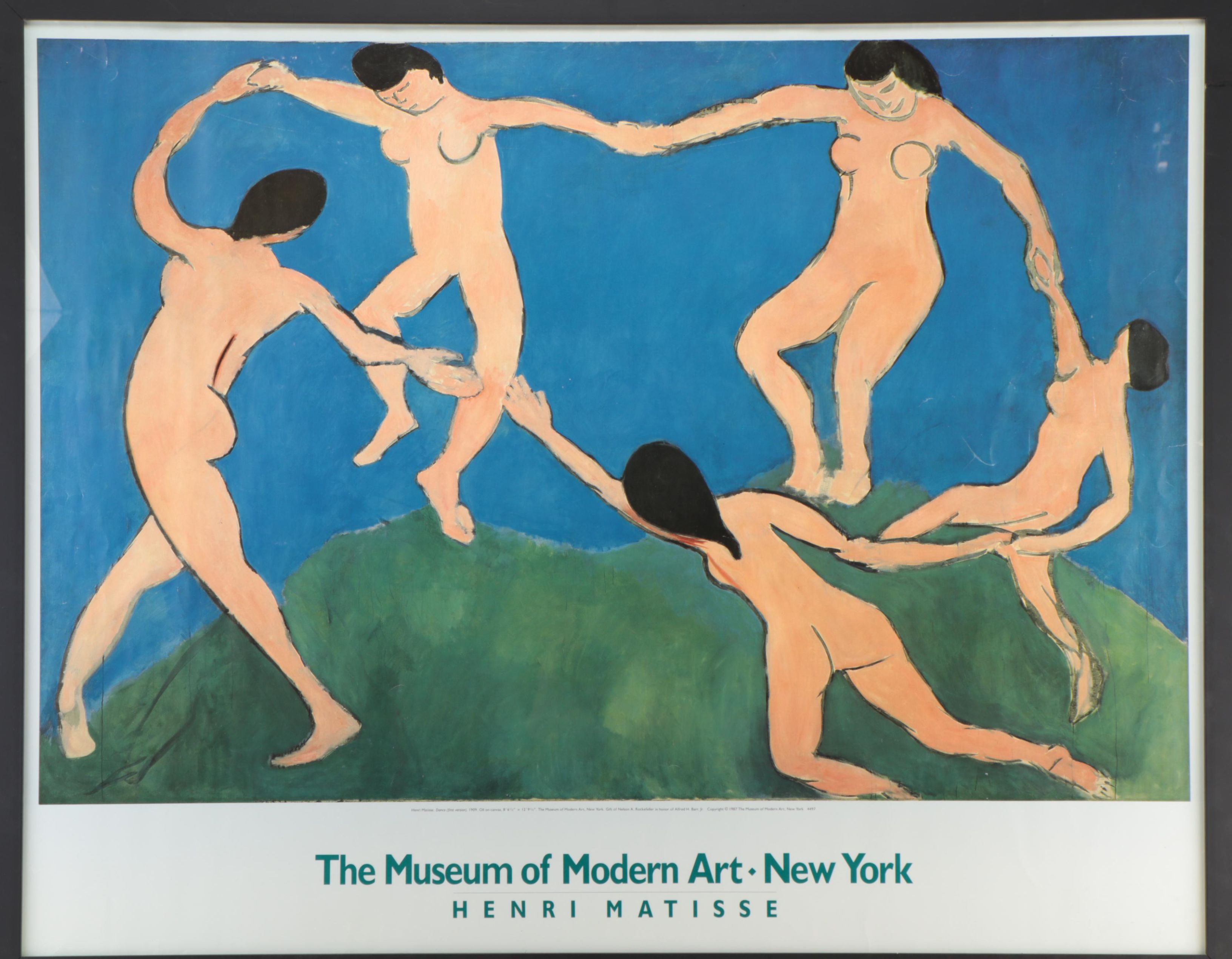 MOMA Poster After Henri Matisse "Dance," 1987