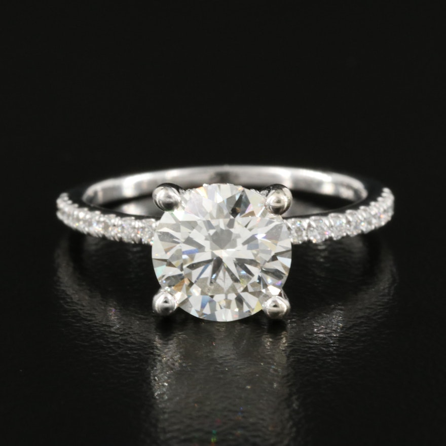 14K 2.19 CTW Lab Grown Diamond Ring with IGI Report