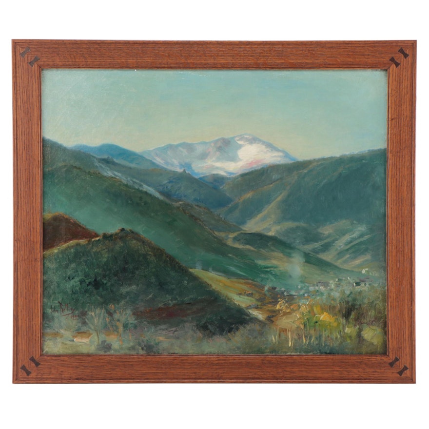 John Rettig Mountain Landscape Oil Painting