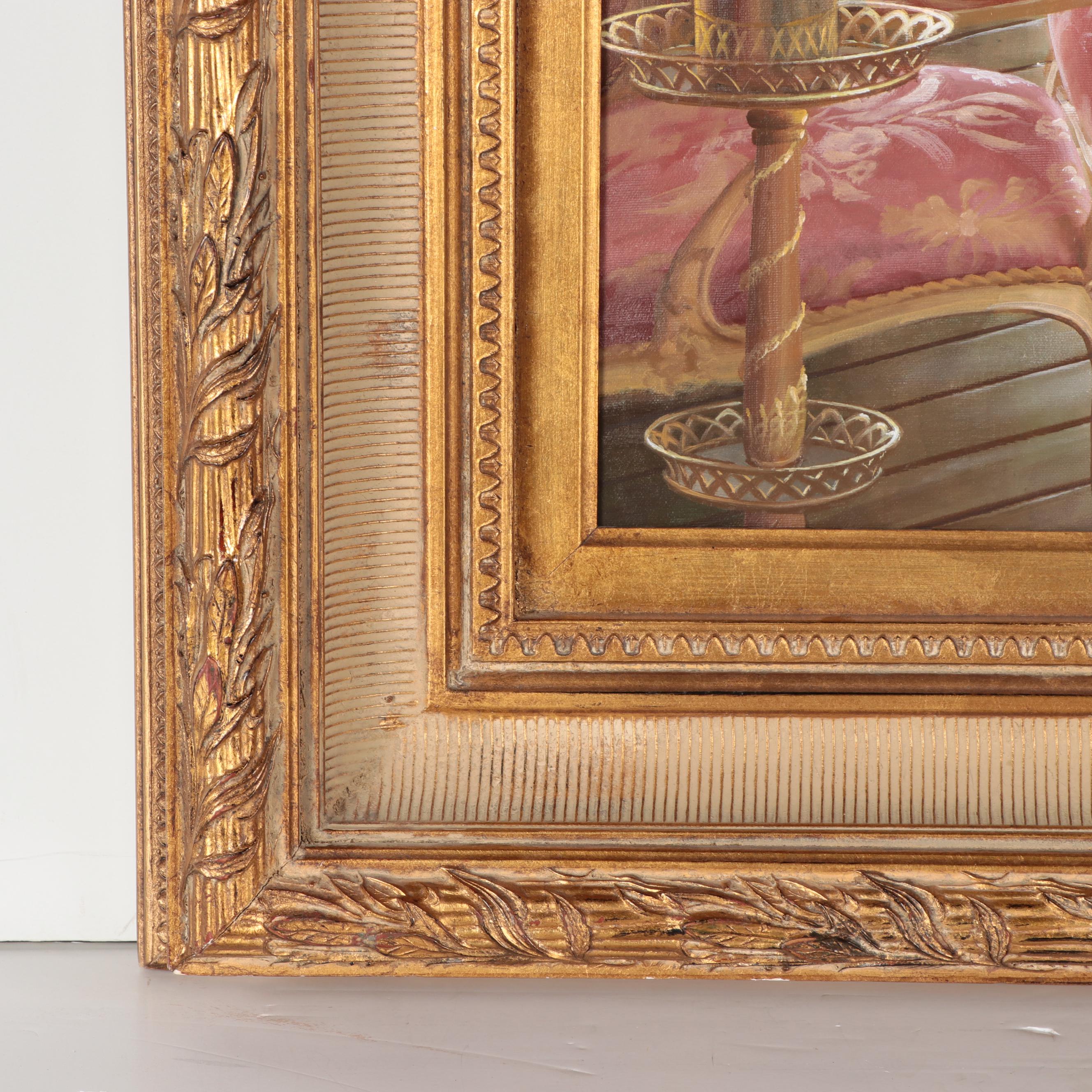 Large-Scale Oil Painting of Interior Scene