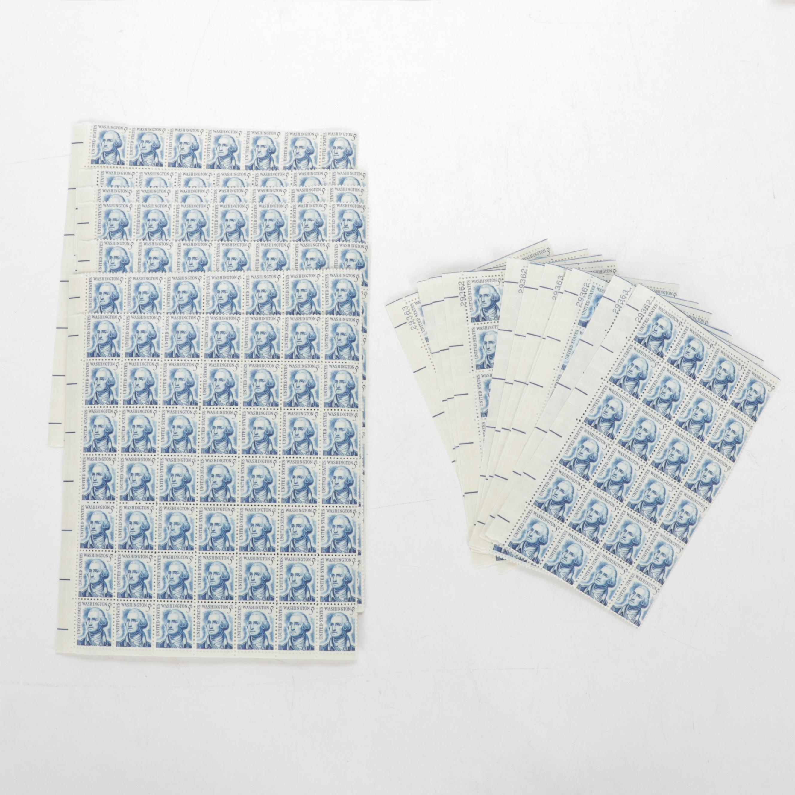 United States Stamp Blocks, Mid to Late 20th Century