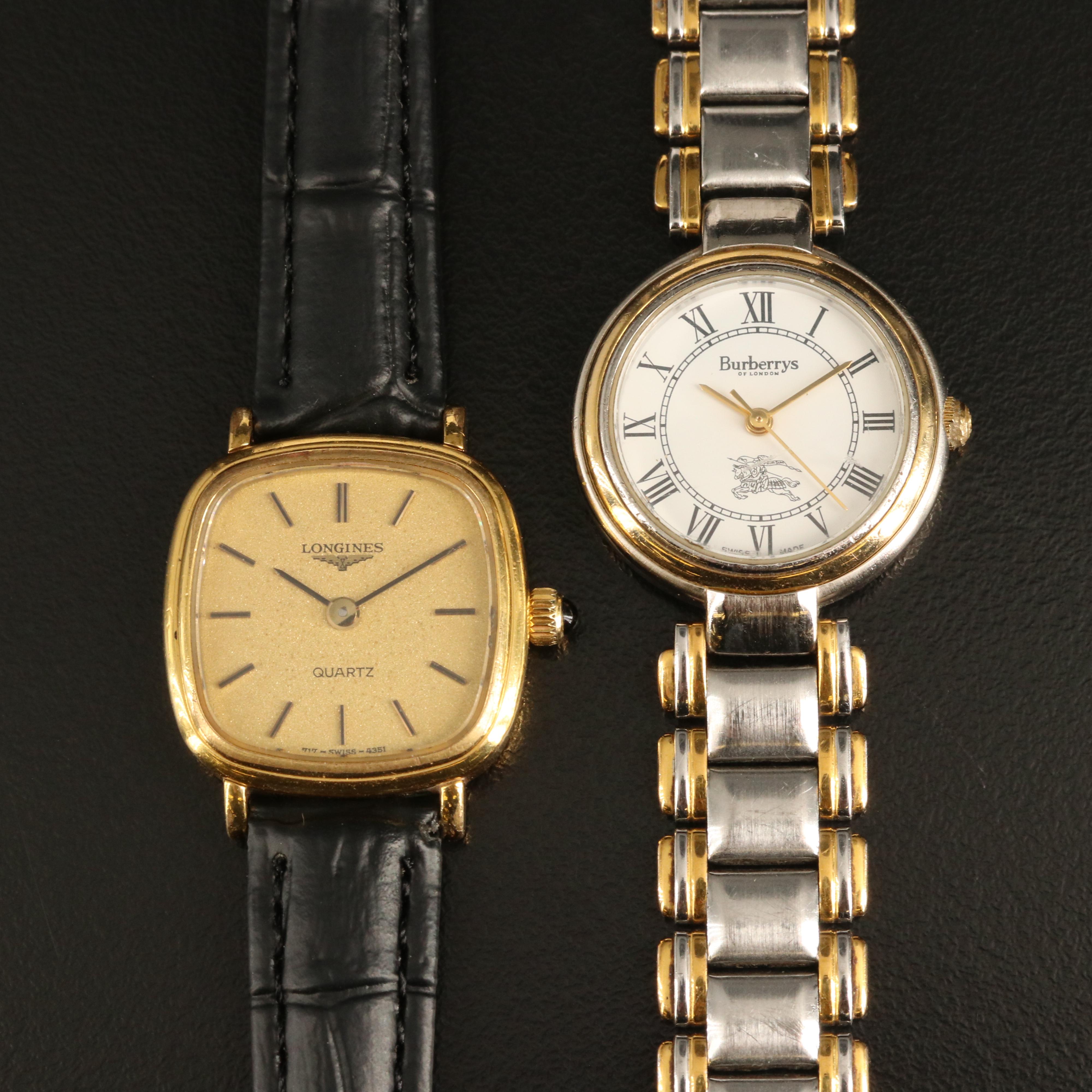 Longines and Burberry's of London Quartz Watches