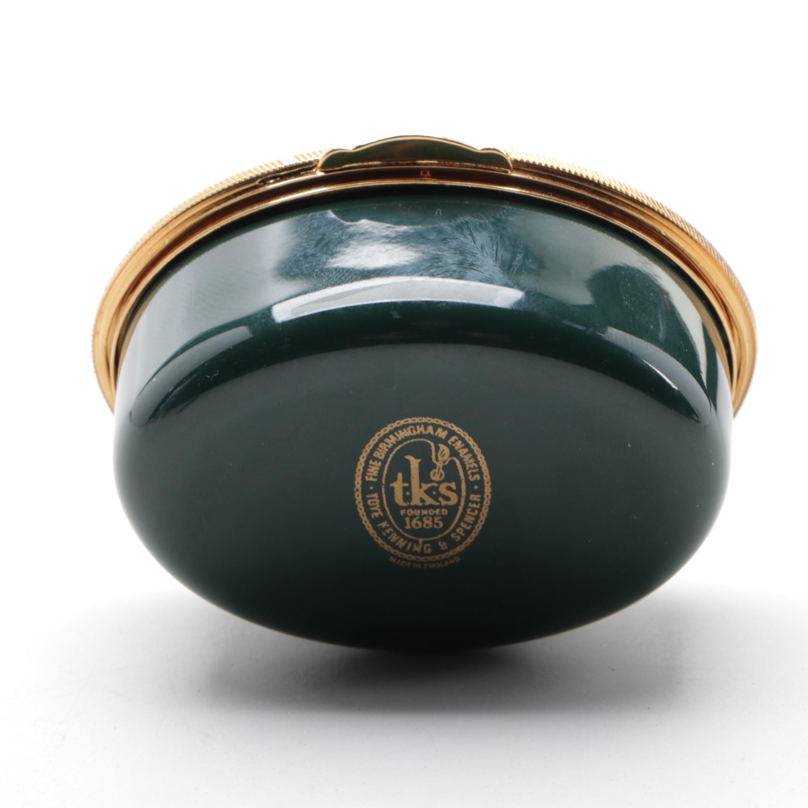 Toye, Kenning & Spencer Ltd. "The Old Course" Enamel Box, 1995