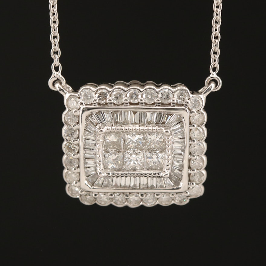 14K 1.25 CTW Diamond Neclace