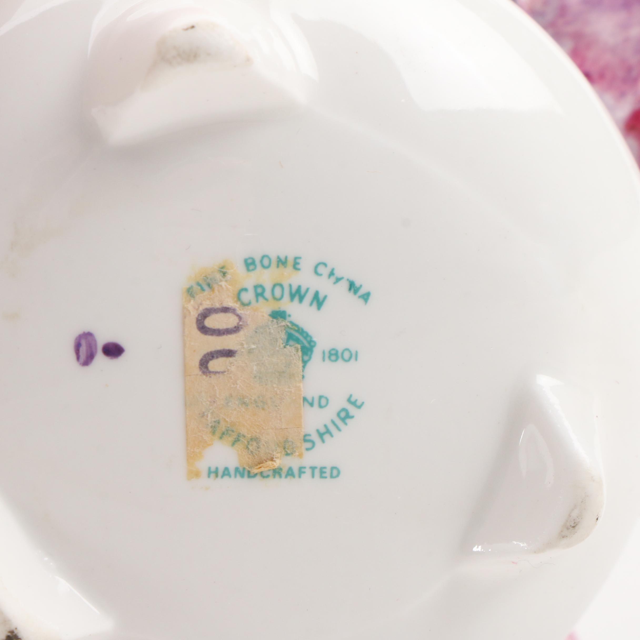 Capodimonte, Crown Staffordshire and Boehm Porcelain Flower Figurines