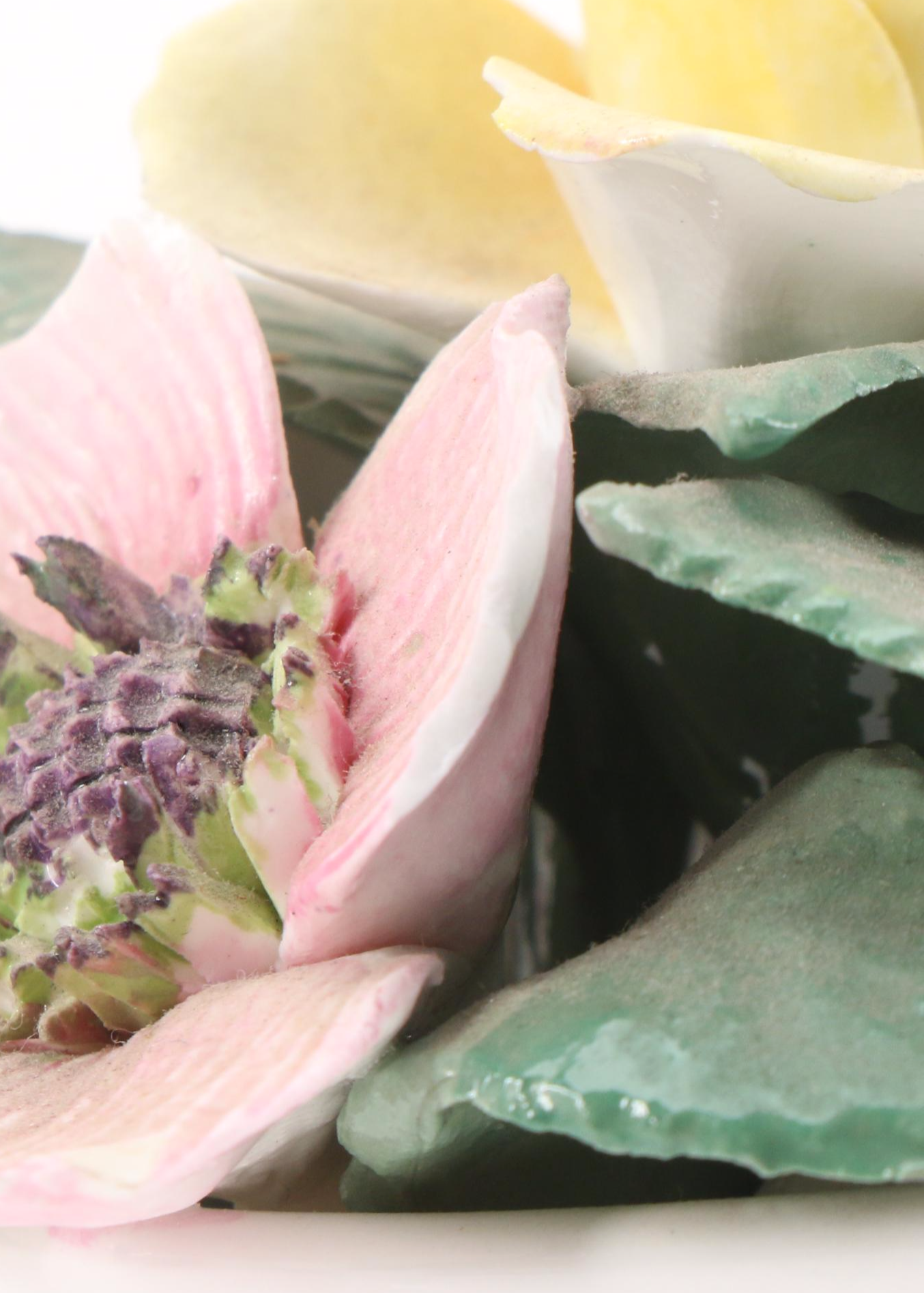 Capodimonte, Crown Staffordshire and Boehm Porcelain Flower Figurines