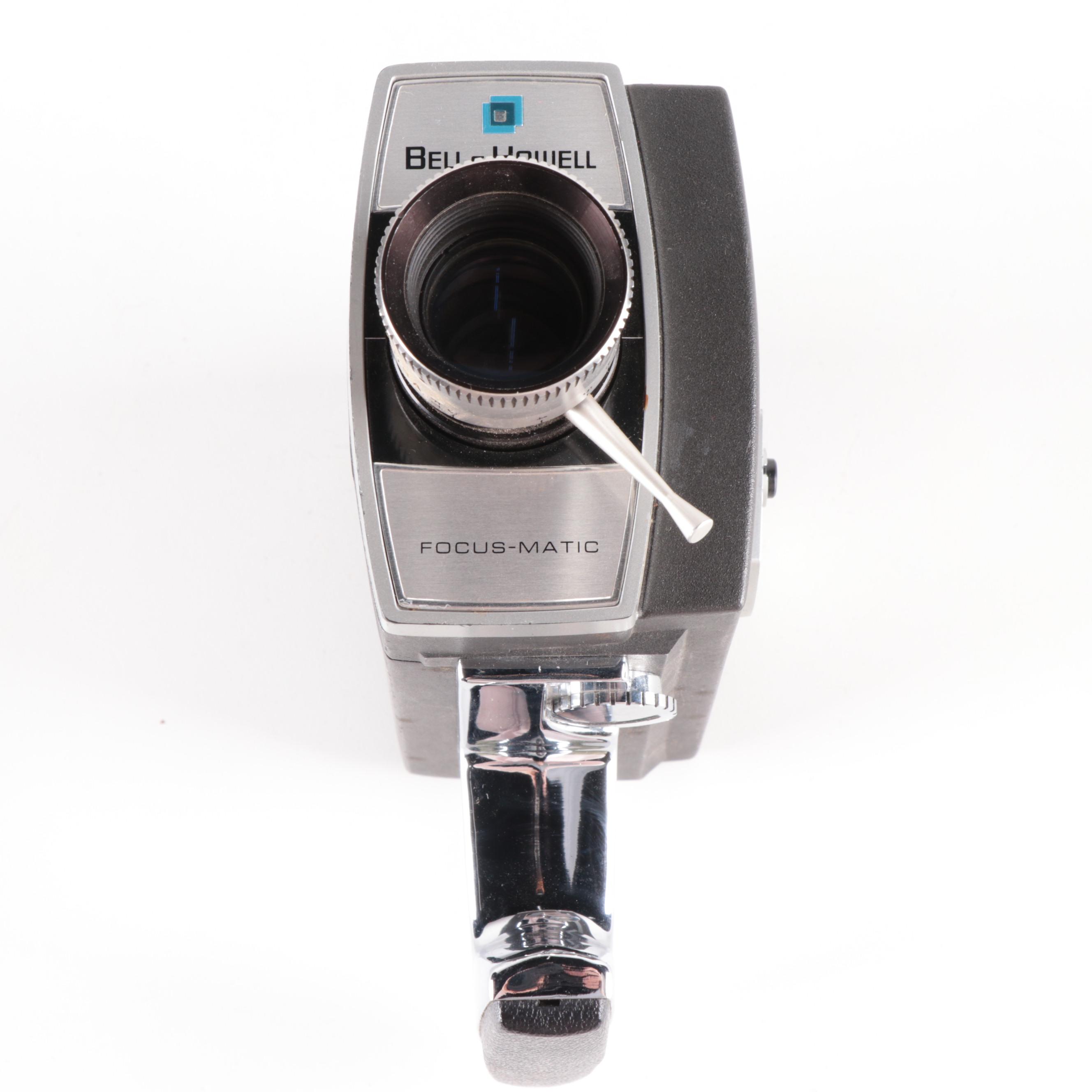 Bell & Howell Focus-Matic Movie Camera With Camera Bag