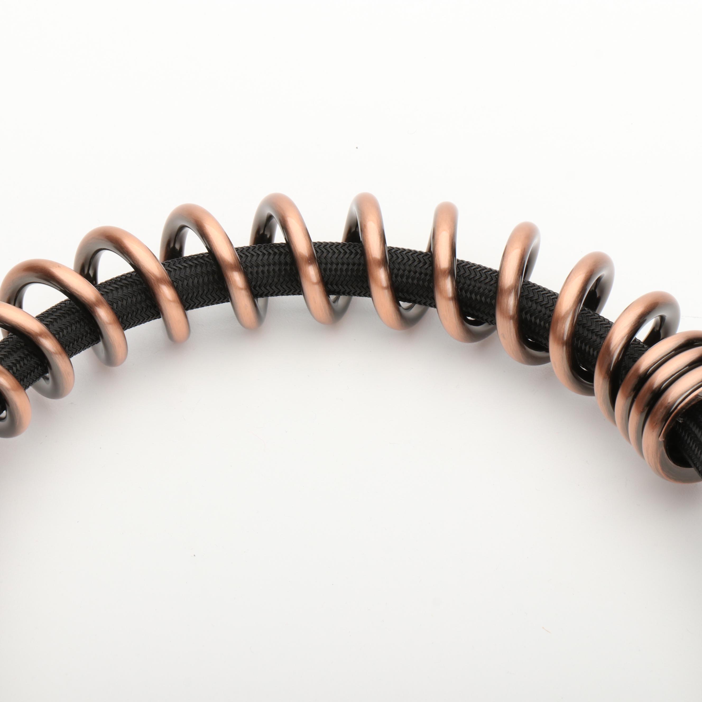 Antique Copper Finish Single Hole Kitchen Faucet with Spring Spout Mount