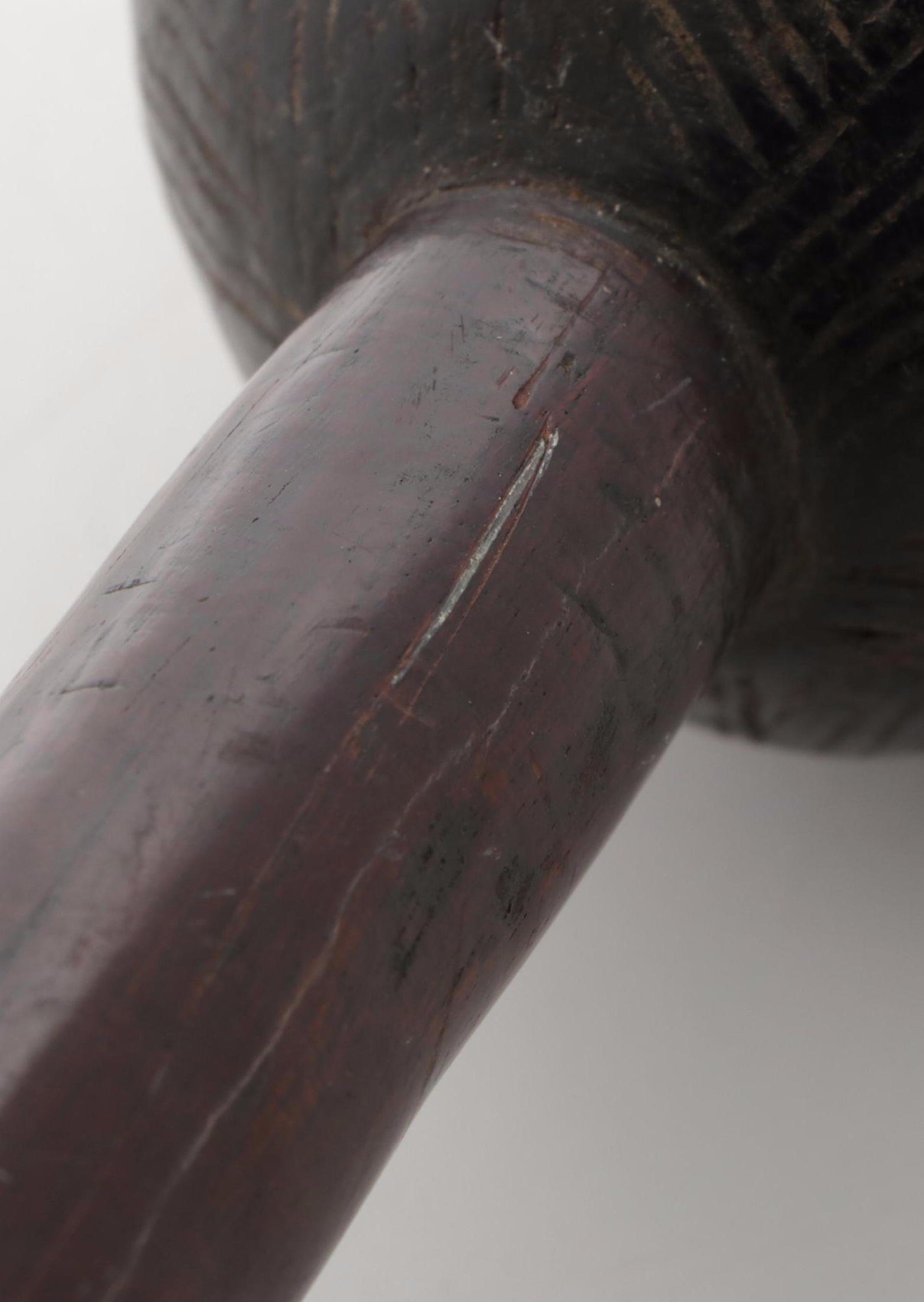 Zulu "Knobkerrie" War Club with Chokwe and Angolan War Clubs, c. 1900