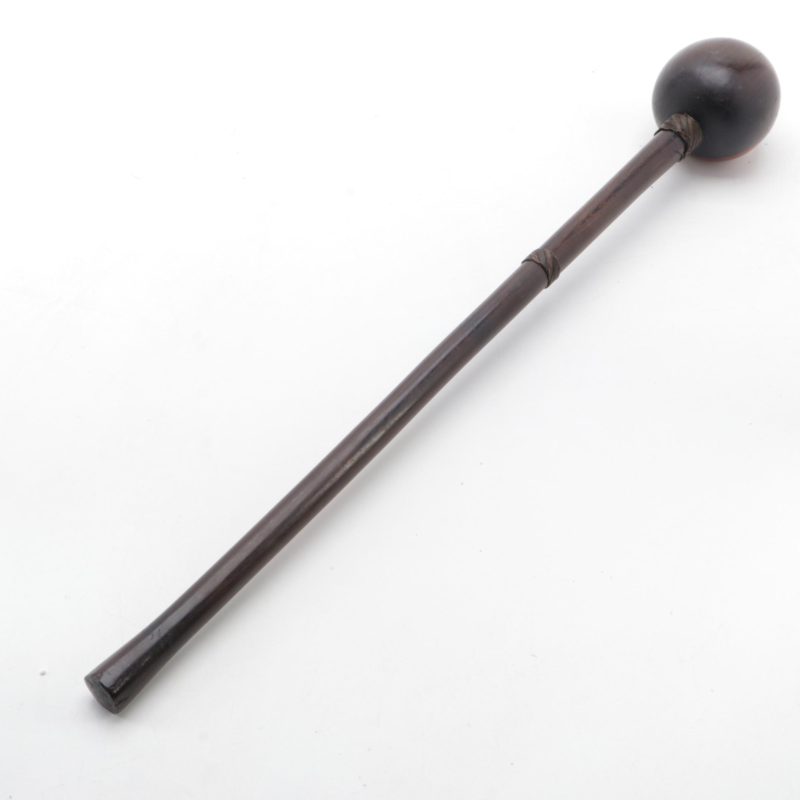 Zulu "Knobkerrie" War Club with Chokwe and Angolan War Clubs, c. 1900