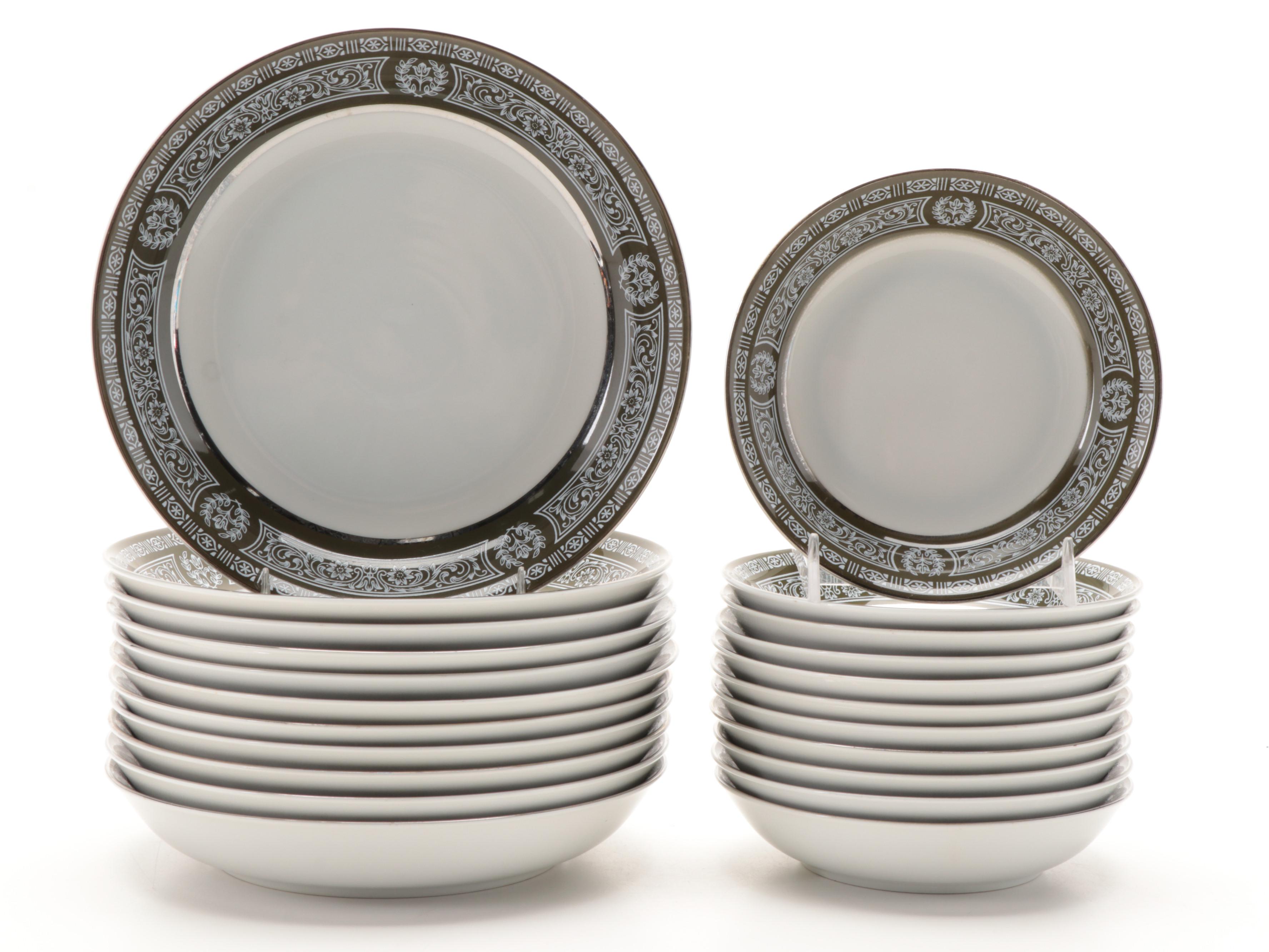 Fine China of Japan "Forest Damask" Porcelain Dinnerware and Serveware