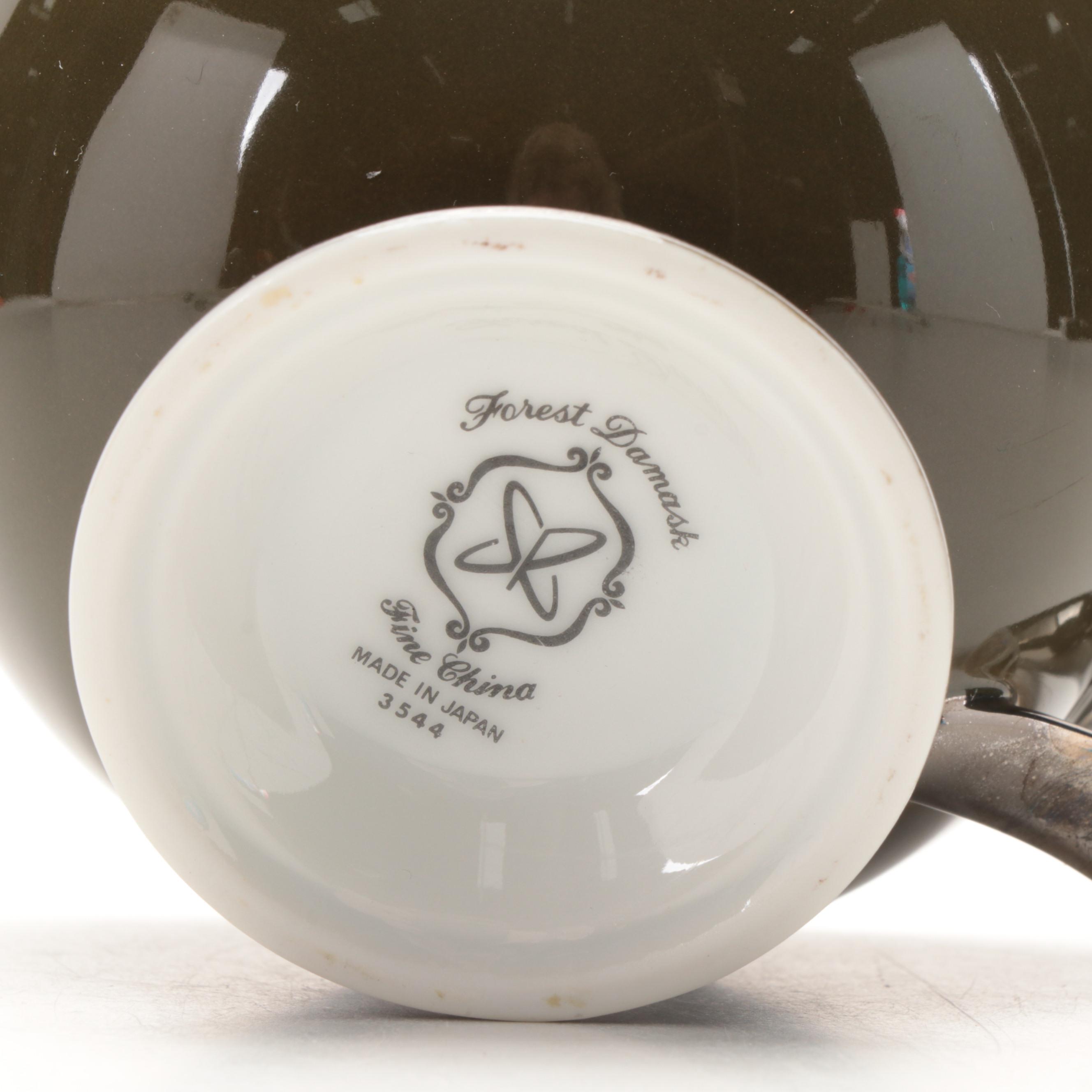 Fine China of Japan "Forest Damask" Porcelain Dinnerware and Serveware