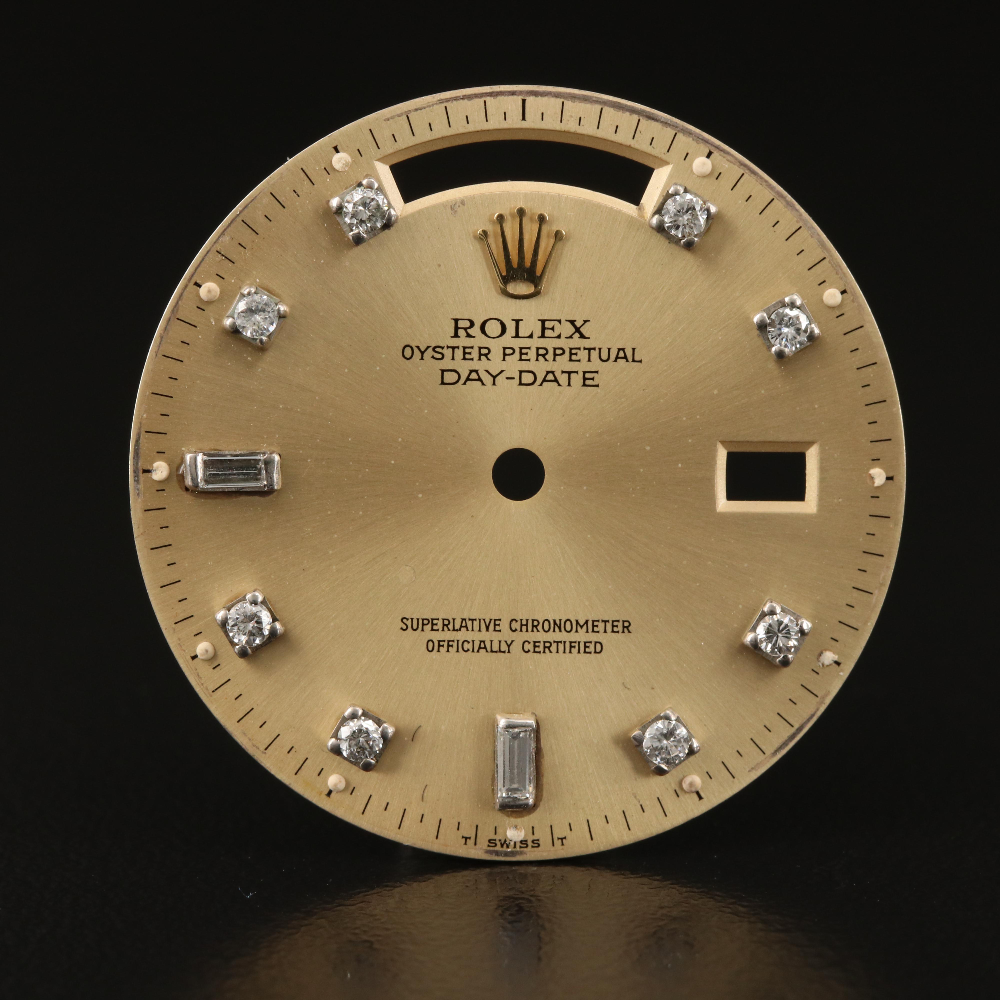 Aftermarket Rolex Day-Date Diamond Watch Dial
