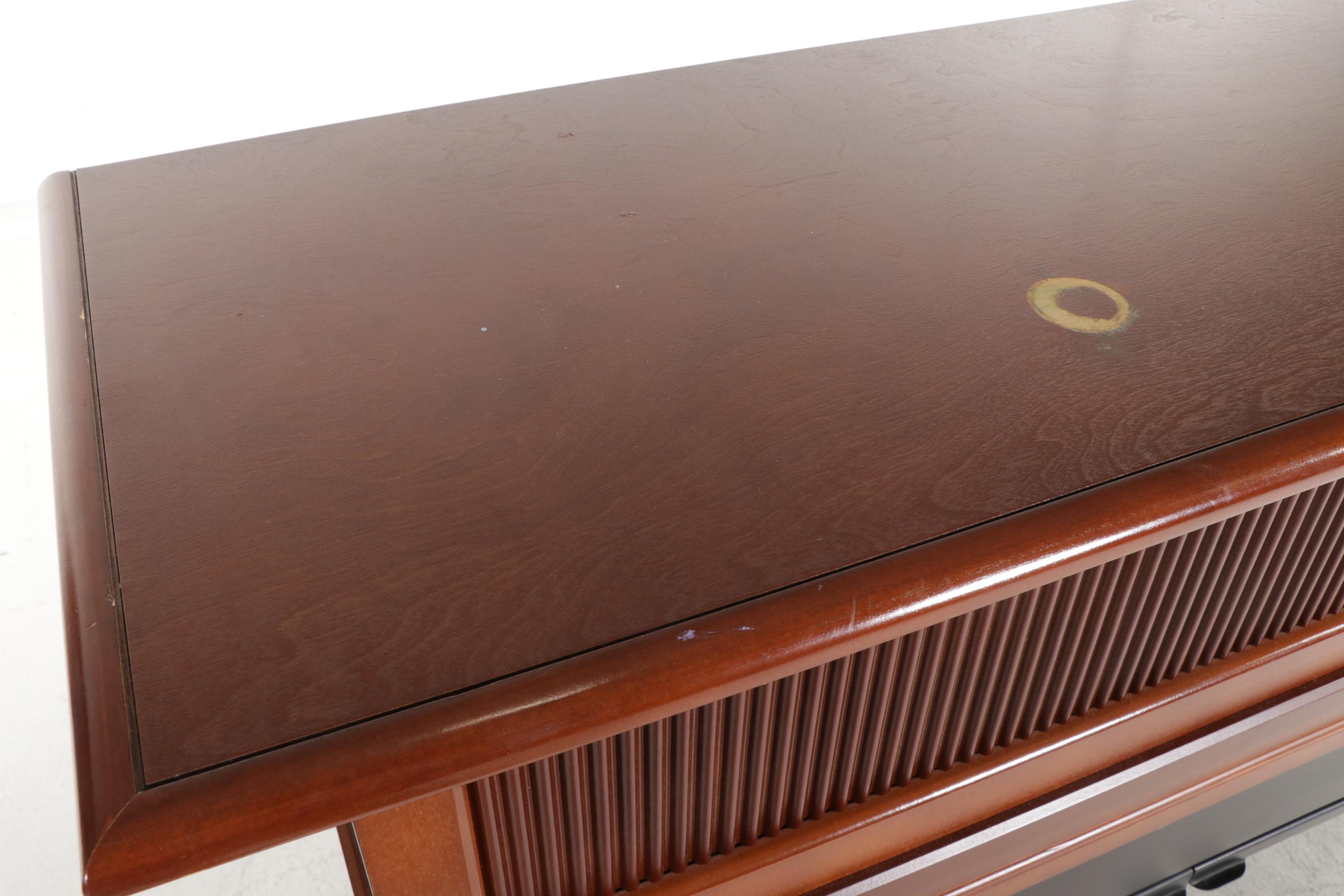 Charmglow Electric Fireplace in Wooden Cabinet, 21st Century