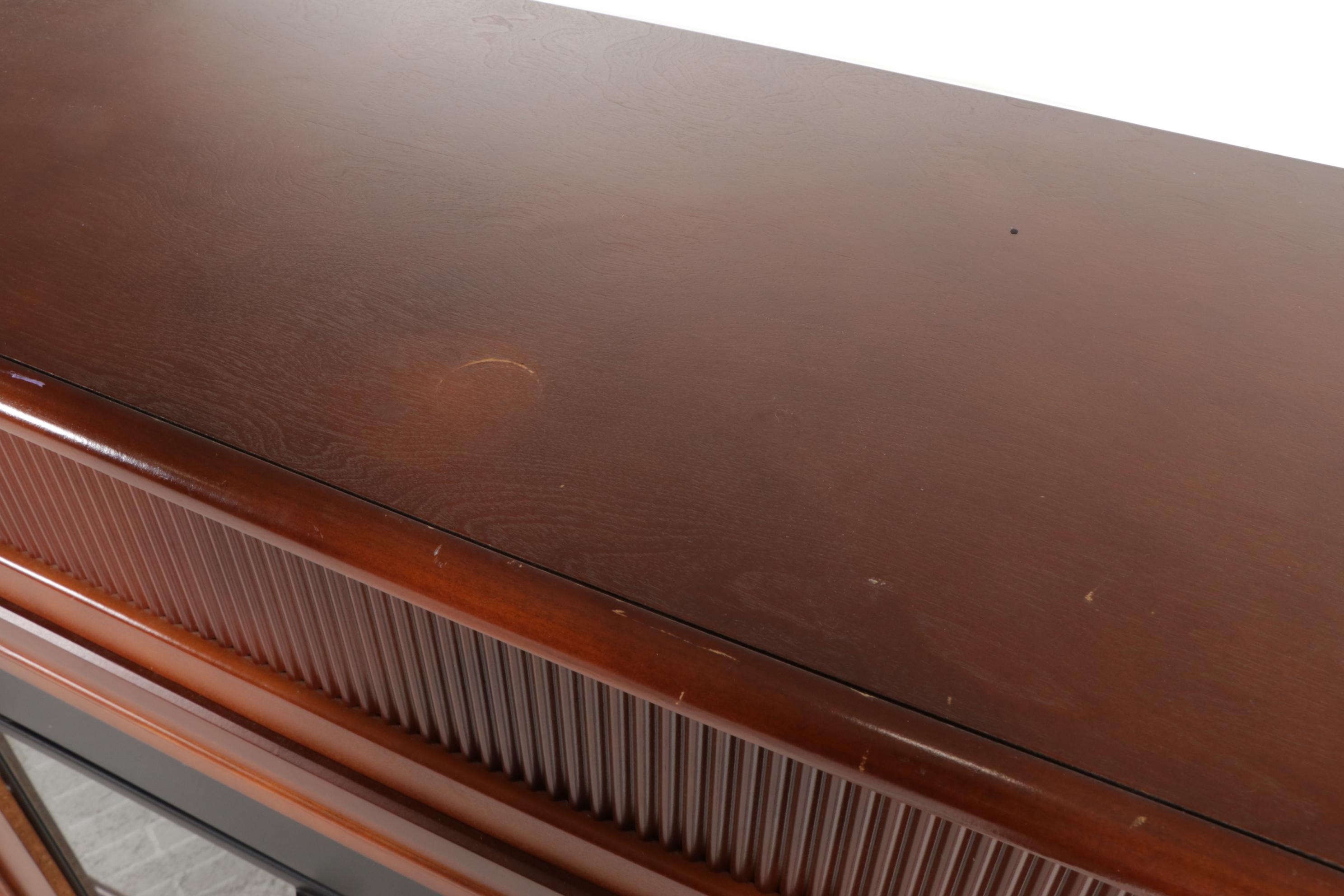 Charmglow Electric Fireplace in Wooden Cabinet, 21st Century