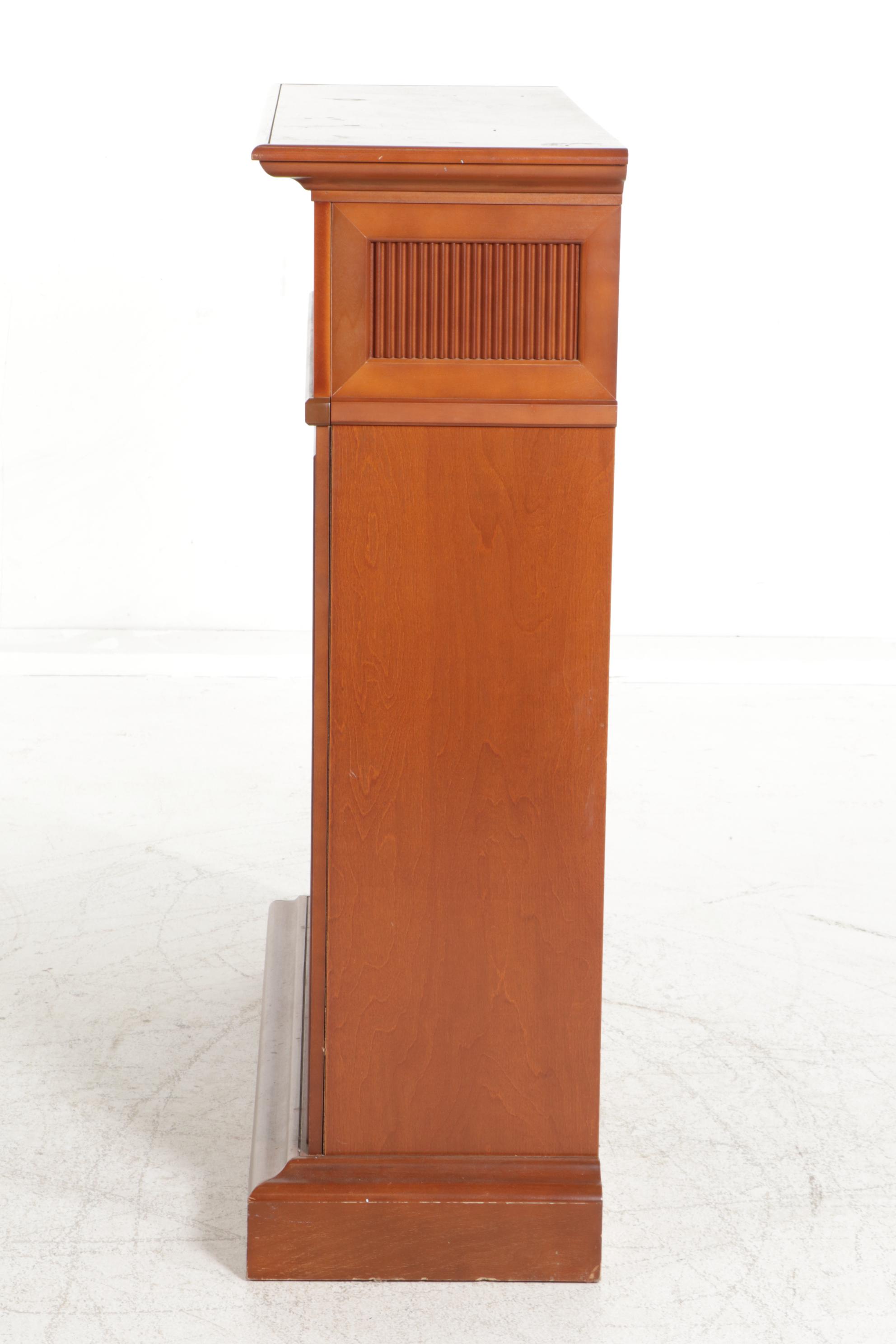 Charmglow Electric Fireplace in Wooden Cabinet, 21st Century