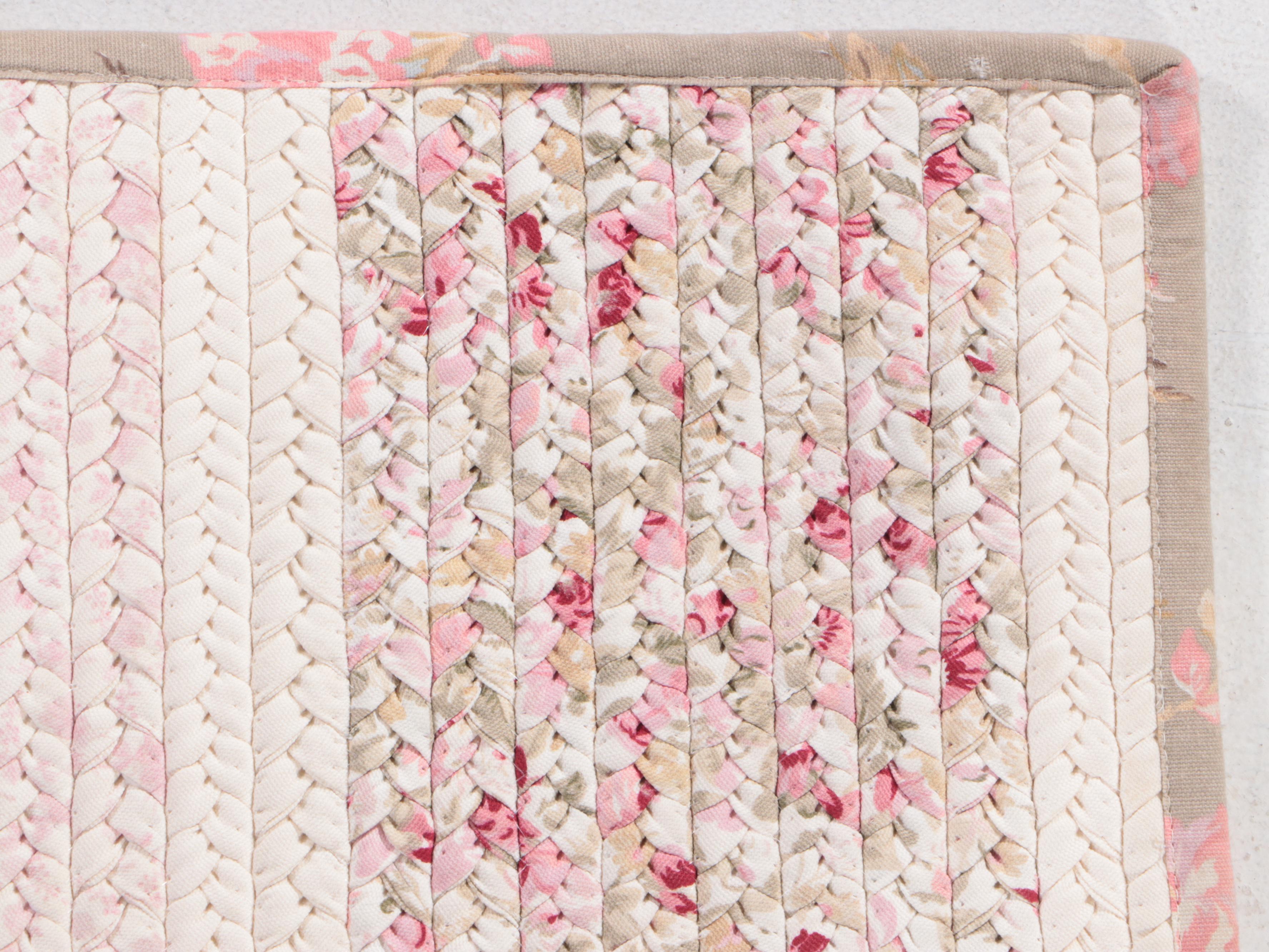 5'1 x 7'11 Machine Made Simply Shabby Chic Braided Rag Area Rug