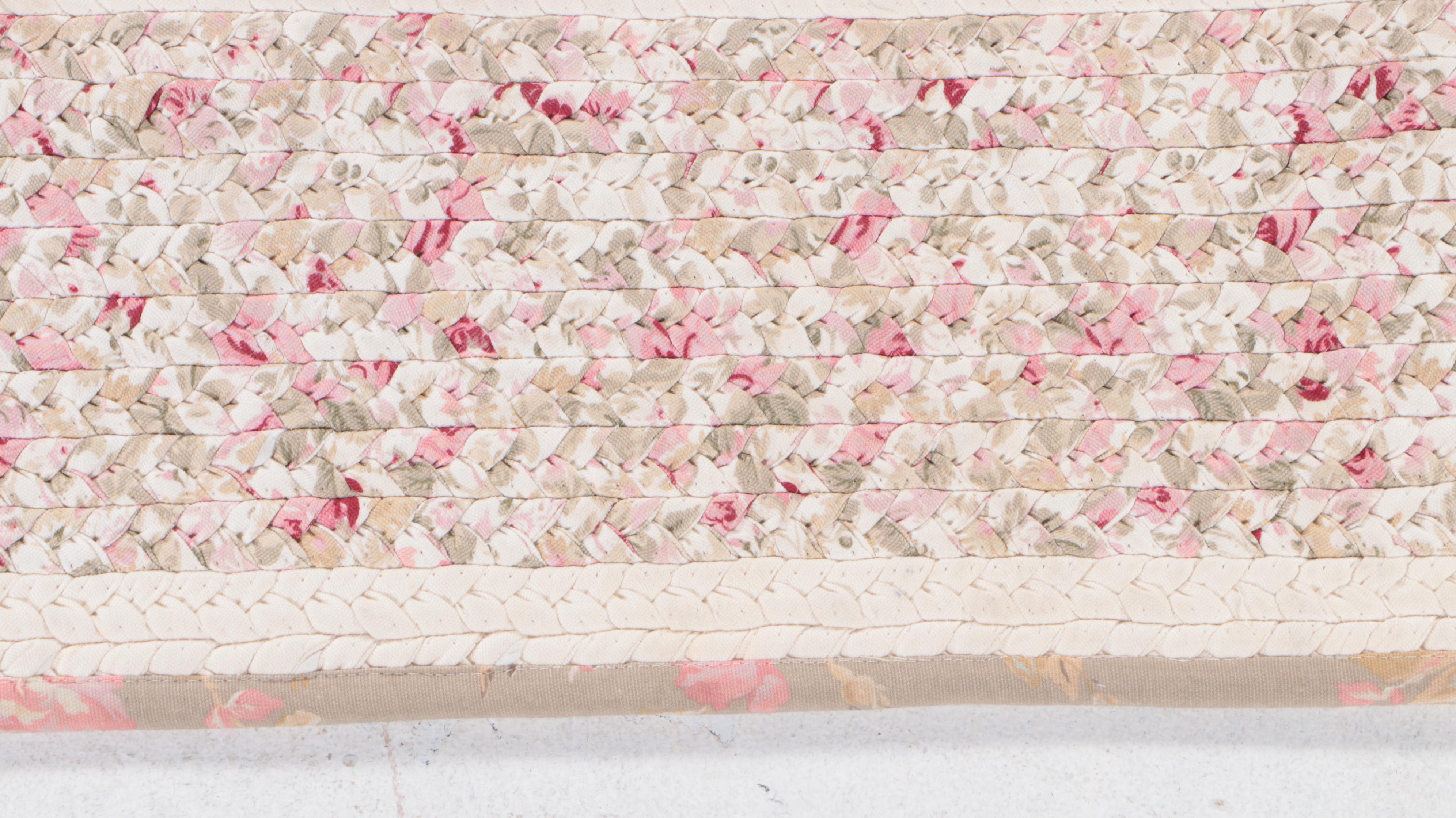 5'1 x 7'11 Machine Made Simply Shabby Chic Braided Rag Area Rug