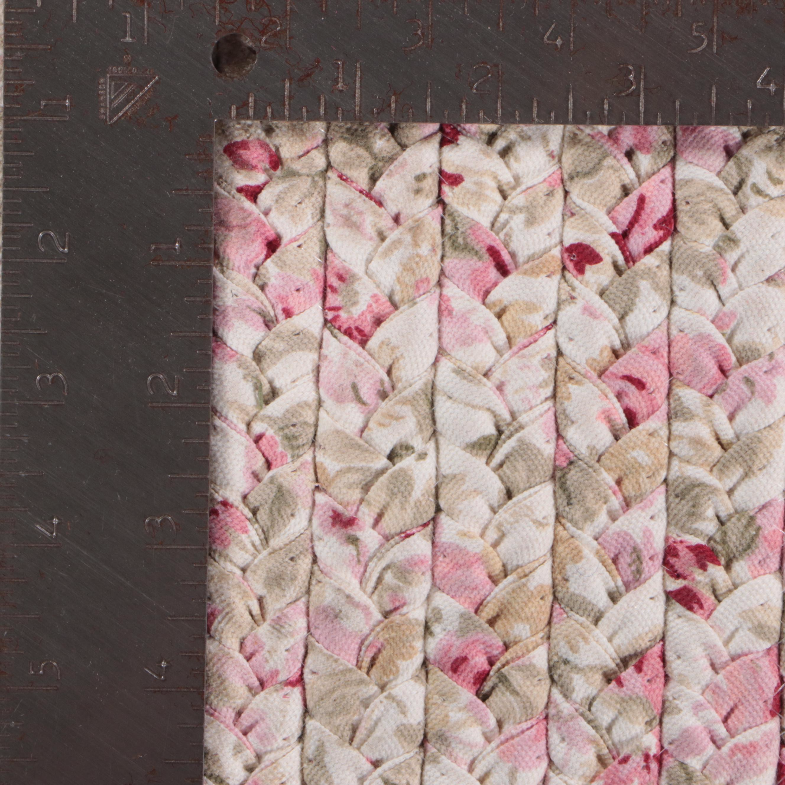 5'1 x 7'11 Machine Made Simply Shabby Chic Braided Rag Area Rug