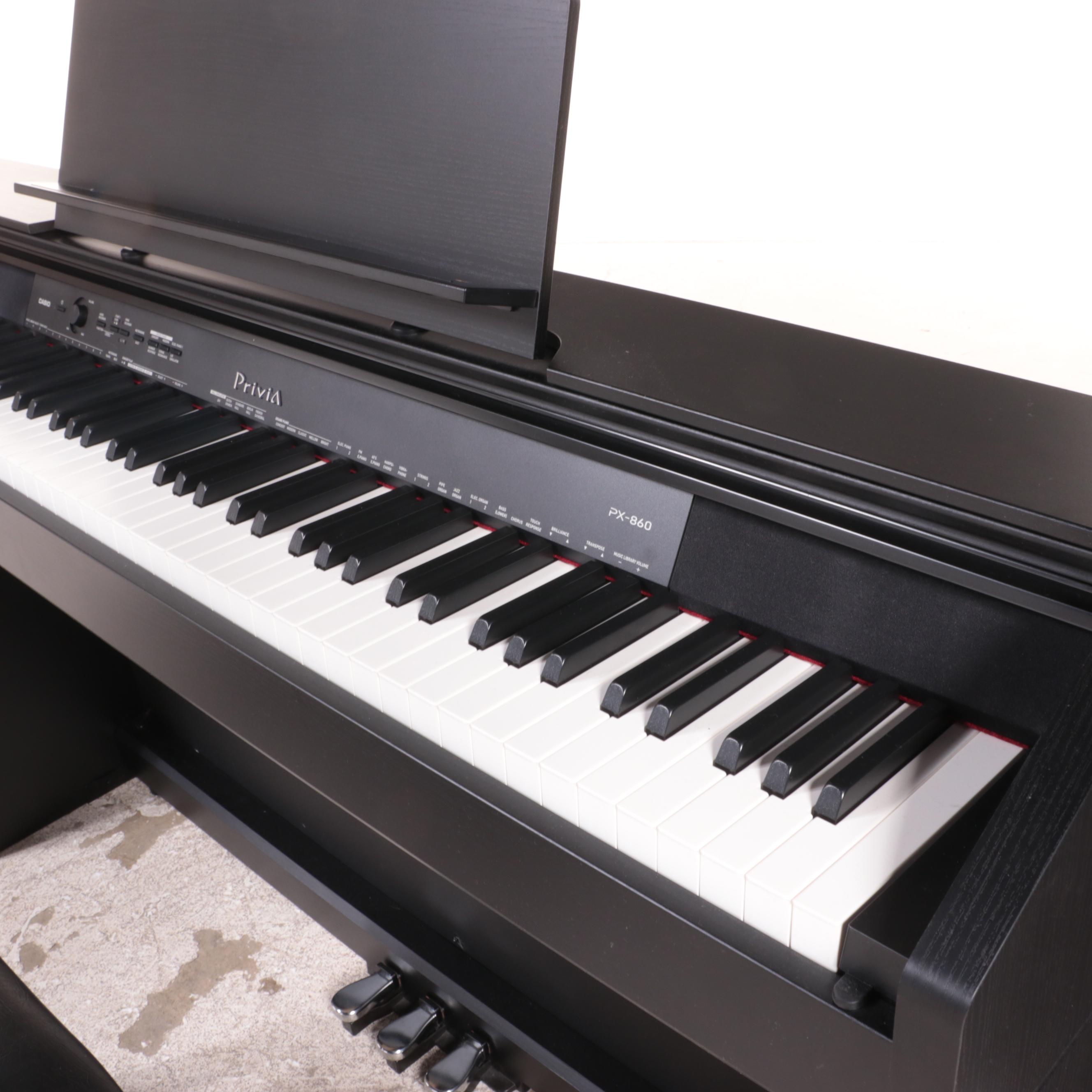Casio Privia PX-860 Electric Piano Keyboard with Bench