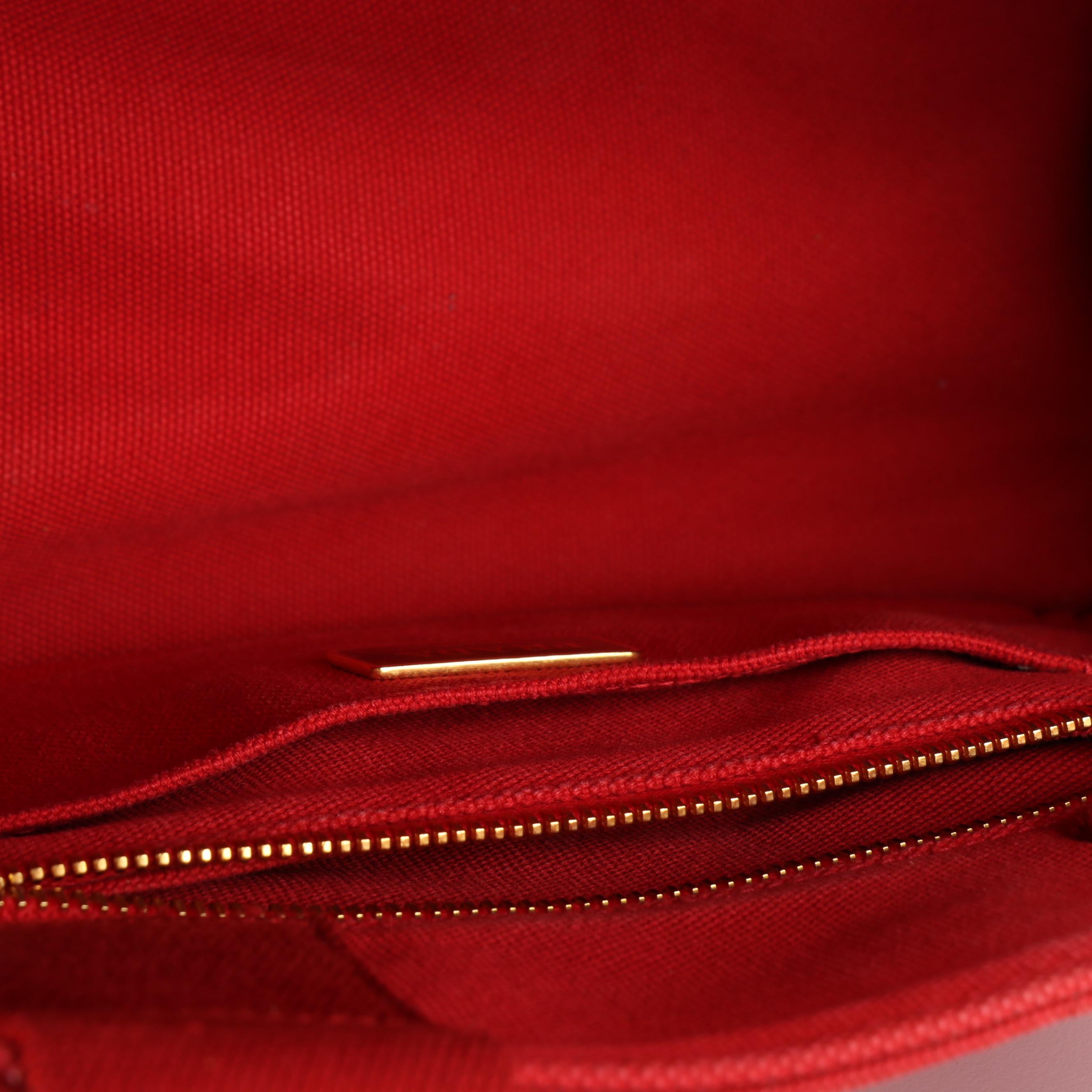 Prada Canapa Tote Bag in Red Canvas