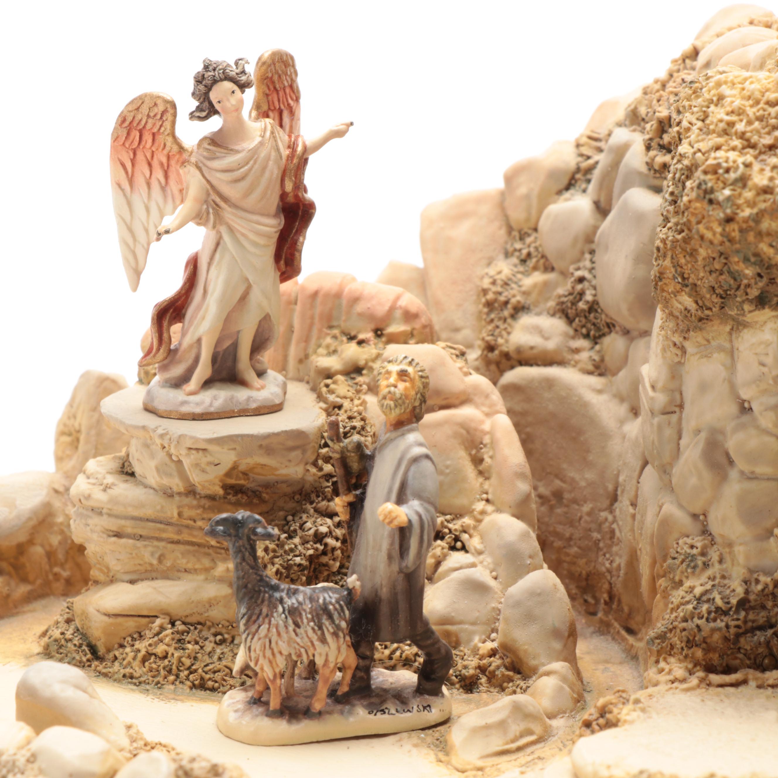 Goebel Robert Olszewski First Edition Nativity Series Bronze and Resin Figures