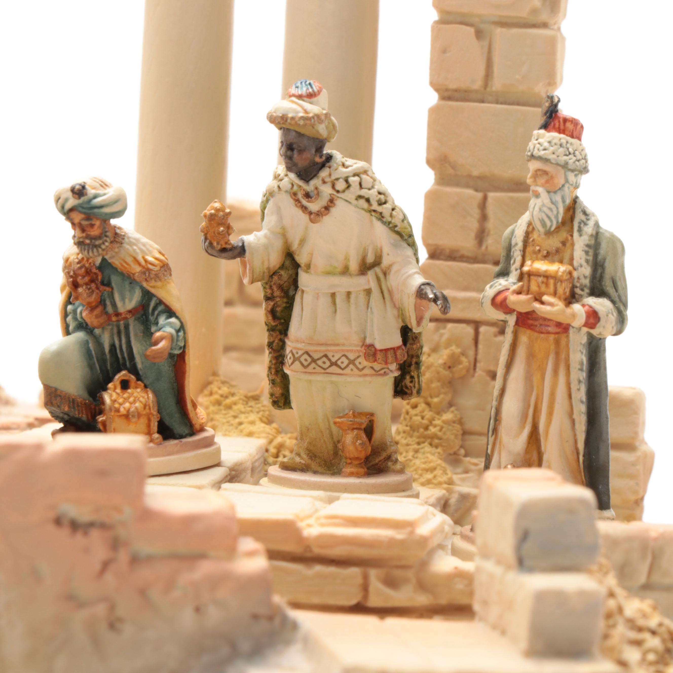 Goebel Robert Olszewski First Edition Nativity Series Bronze and Resin Figures