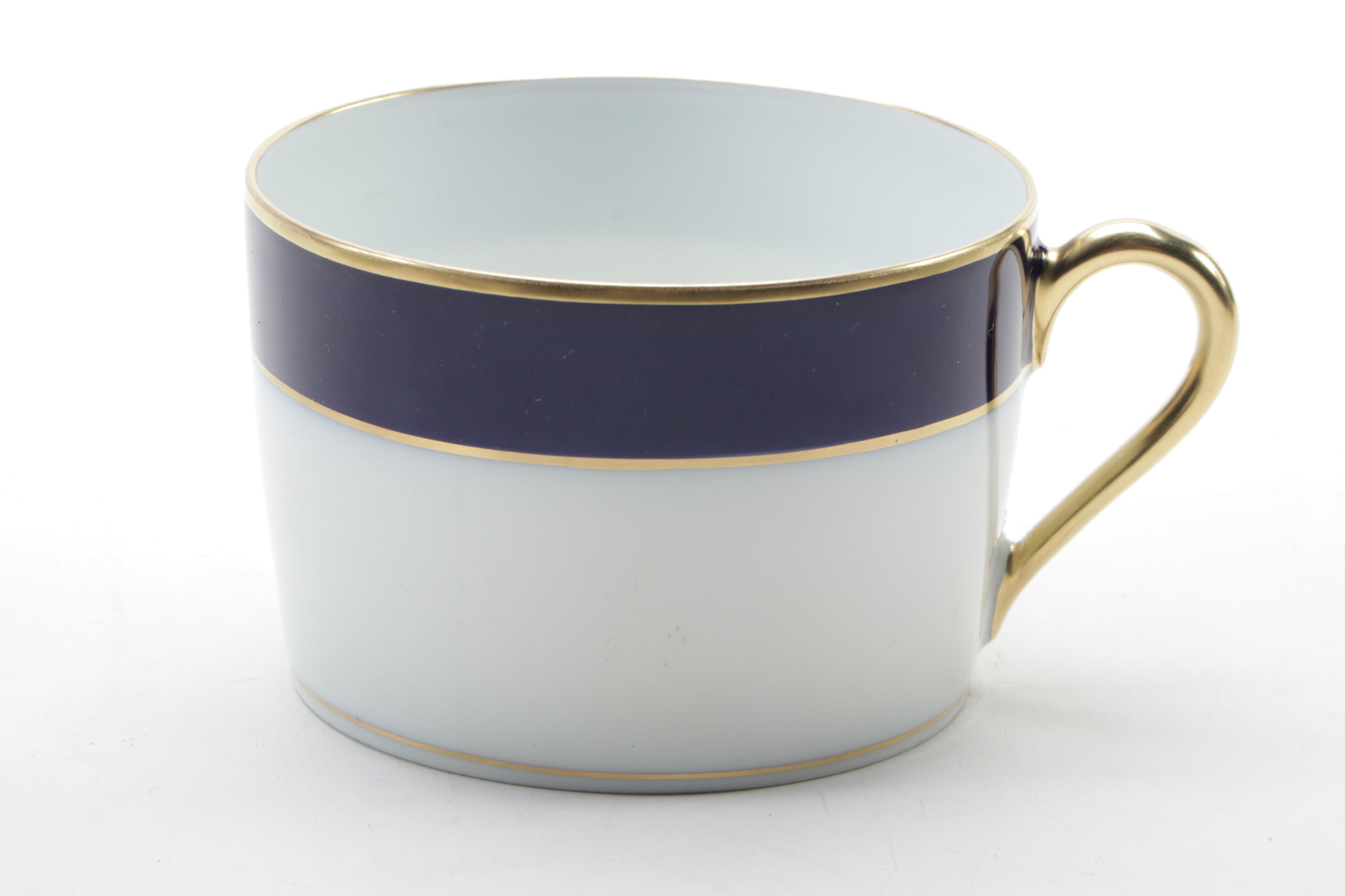 Haviland "Turenne Cobalt Blue" Porcelain Dinnerware, 1981–2004