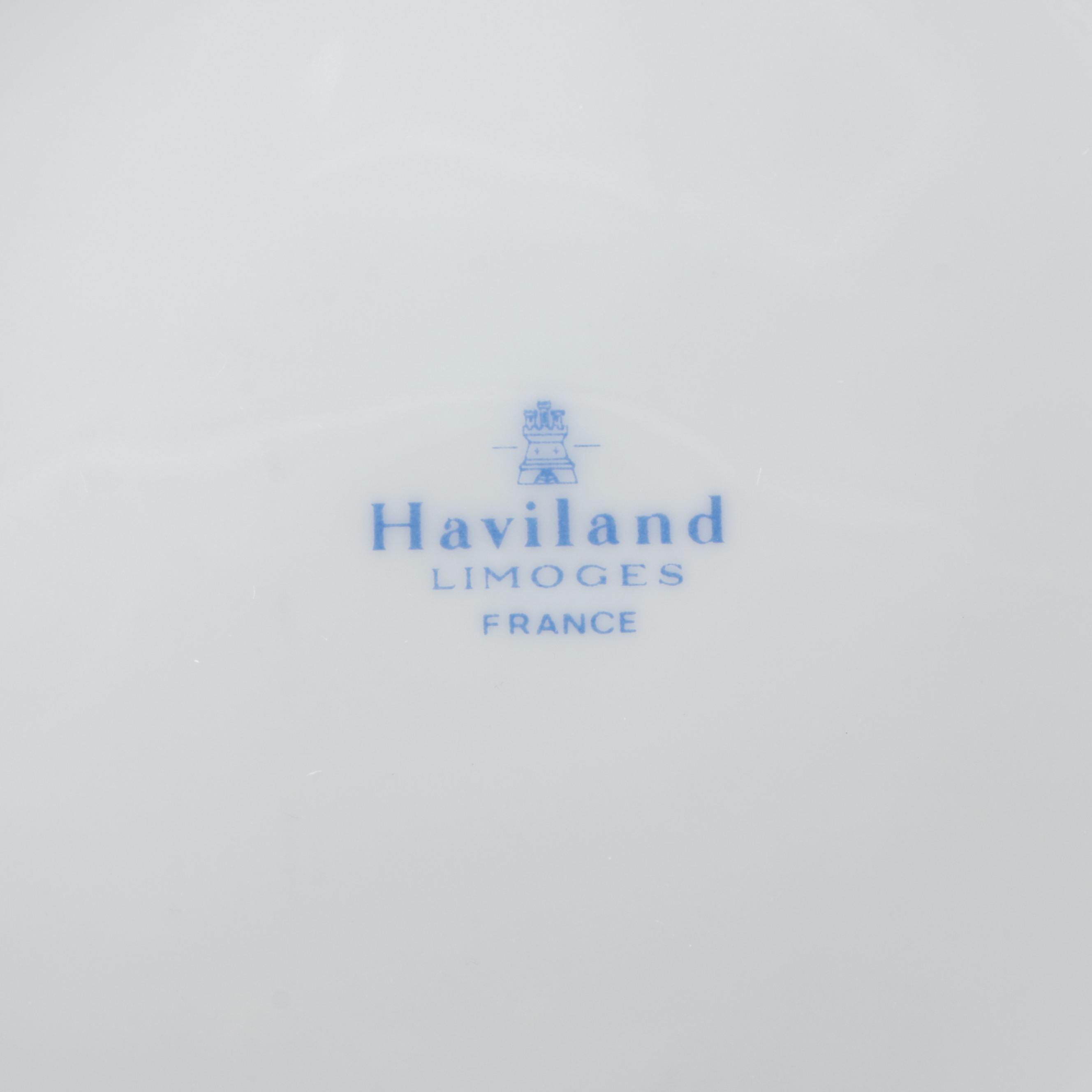 Haviland "Turenne Cobalt Blue" Porcelain Dinnerware, 1981–2004